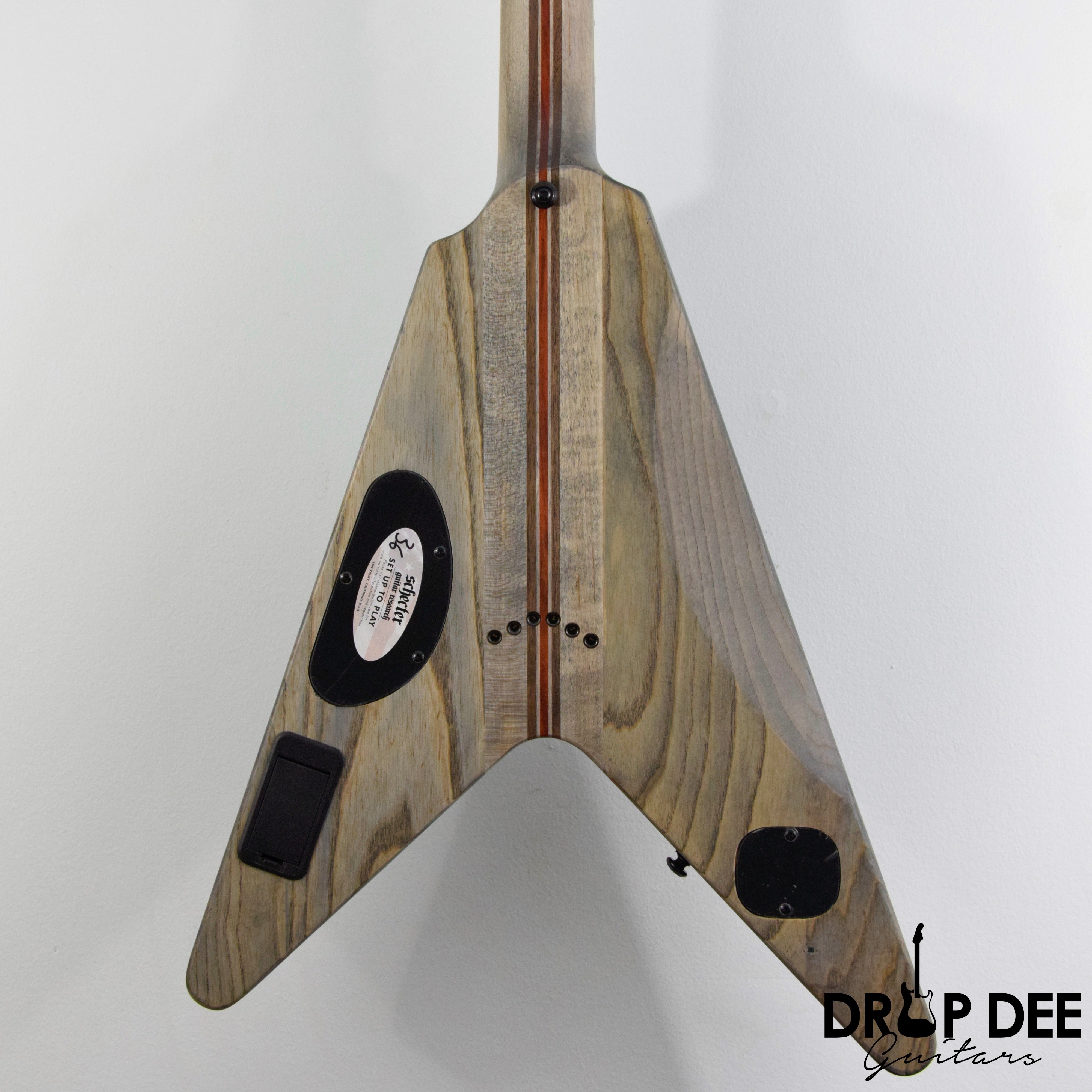 Schecter V-1 SLS Elite Evil Twin Electric Guitar