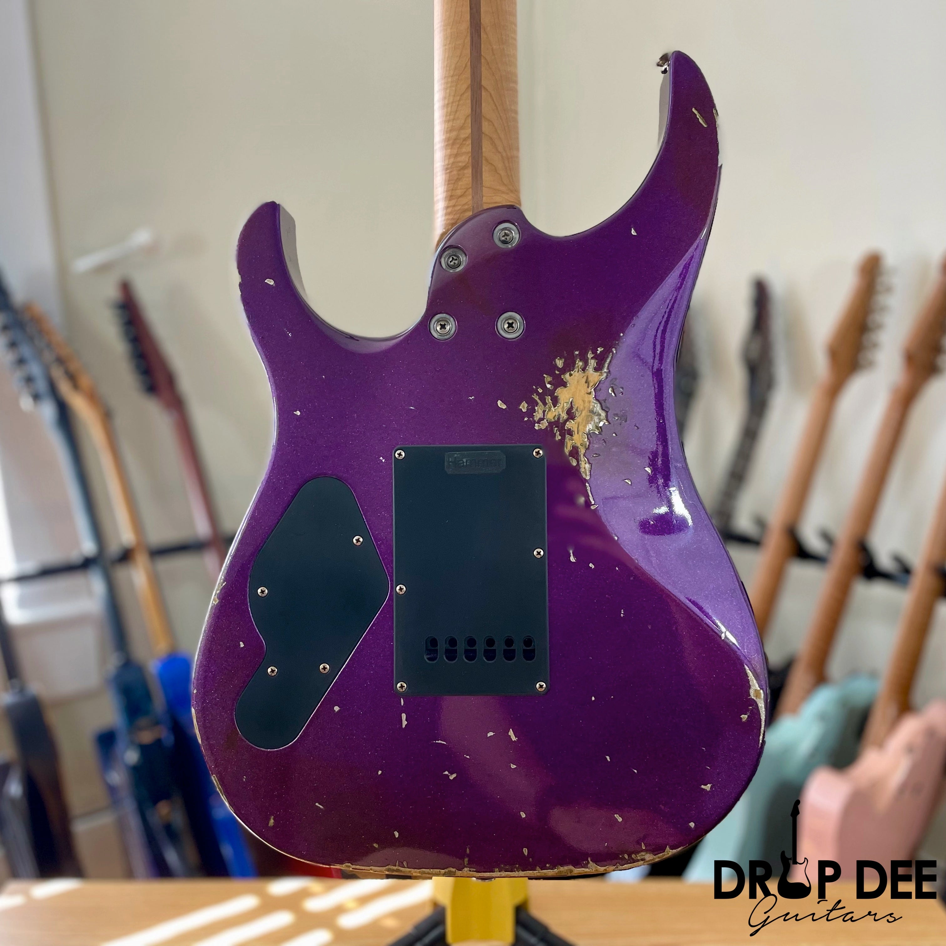 LsL Instruments XT4 "Hammer" Electric Guitar w/ Case - Purple Sparkle