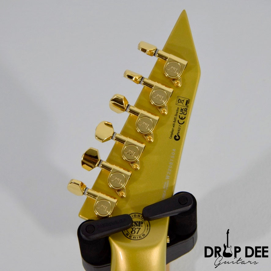 ESP LTD M-1 Custom '87 Left-Handed Electric Guitar - Metallic Gold