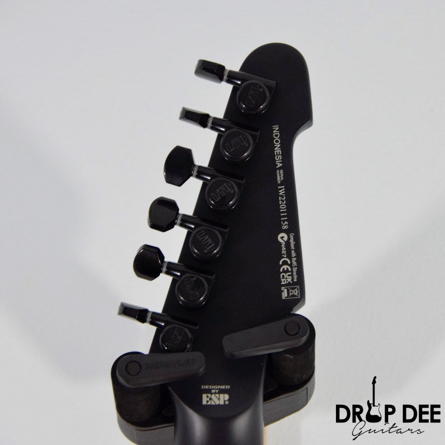 ESP LTD Phoenix Black Metal Electric Guitar w/ Case