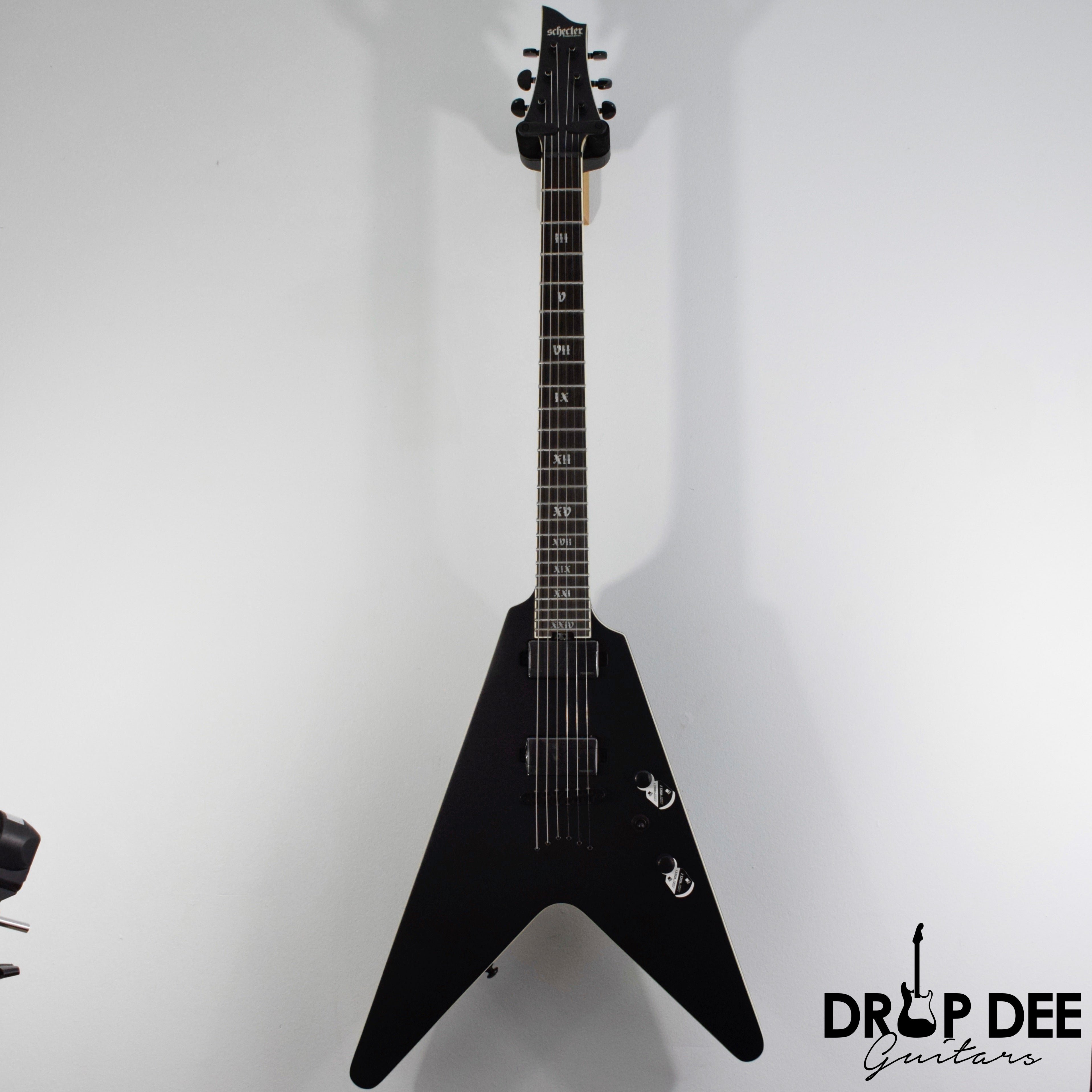 Schecter V-1 SLS Elite Evil Twin Electric Guitar