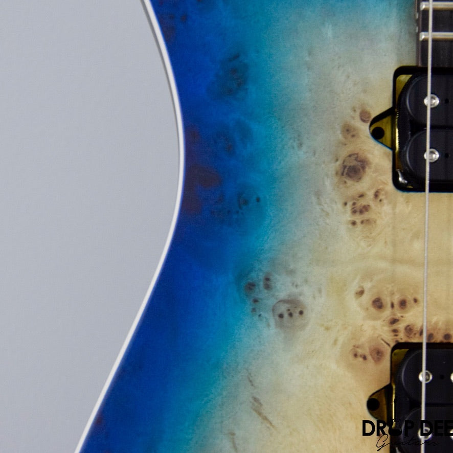 Jackson MJ Series Dinky DKRP Electric Guitar w/ Case - Transparent Blue Burst