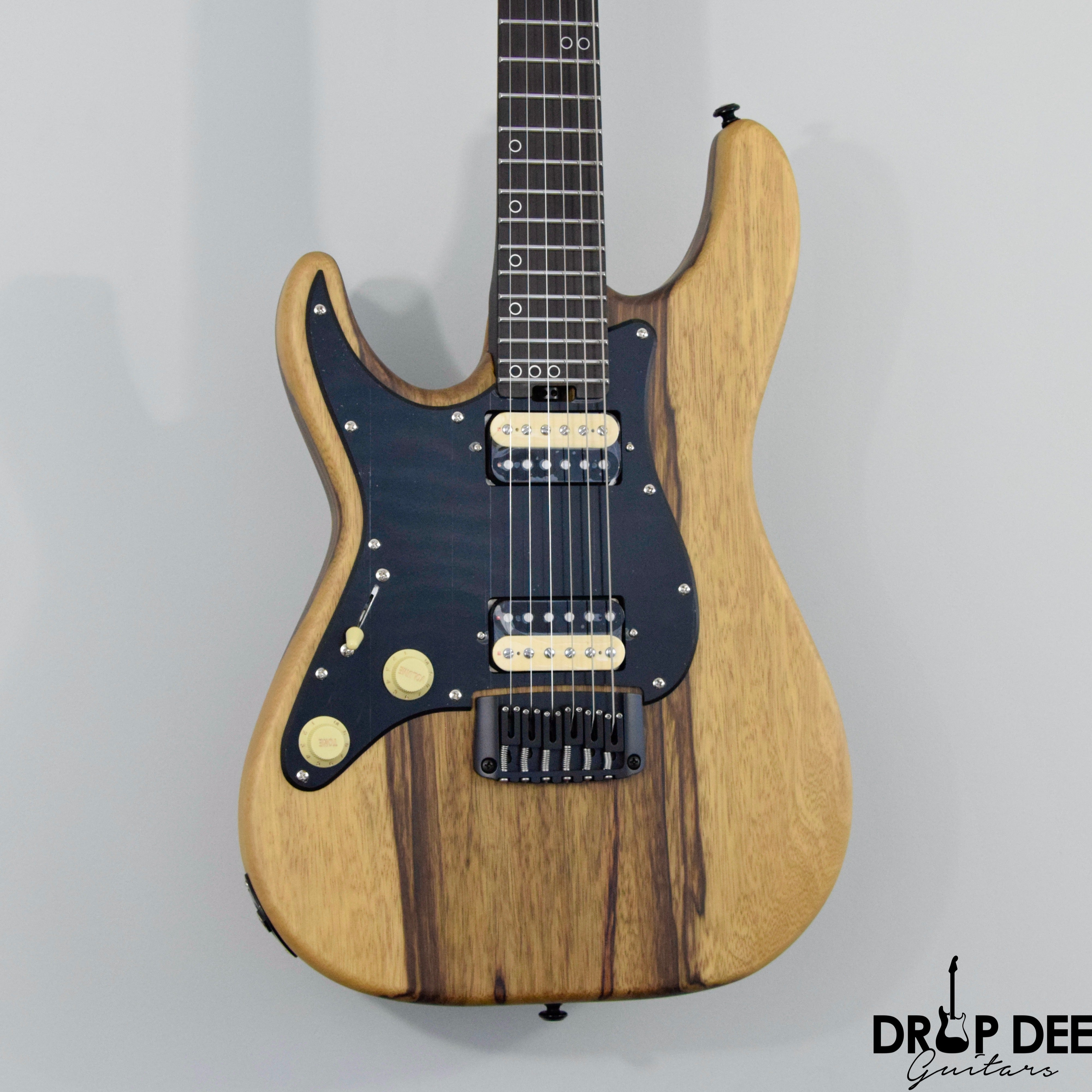 Schecter Sun Valley Super Shredder Exotic Hardtail Black Limba Left-Handed Electric Guitar