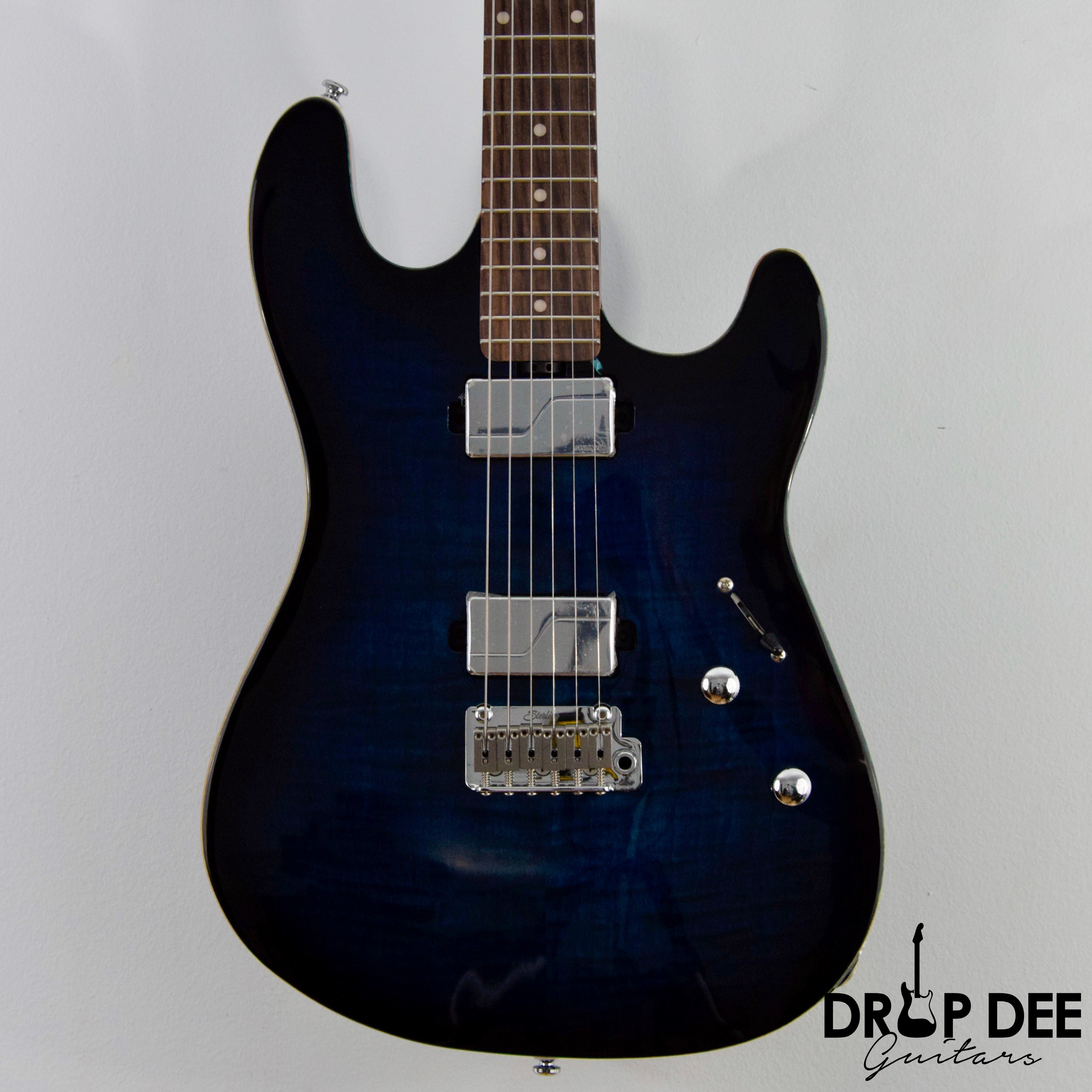 Sterling By Music Man Sabre Electric Guitar w/ Bag - Deep Blue Burst