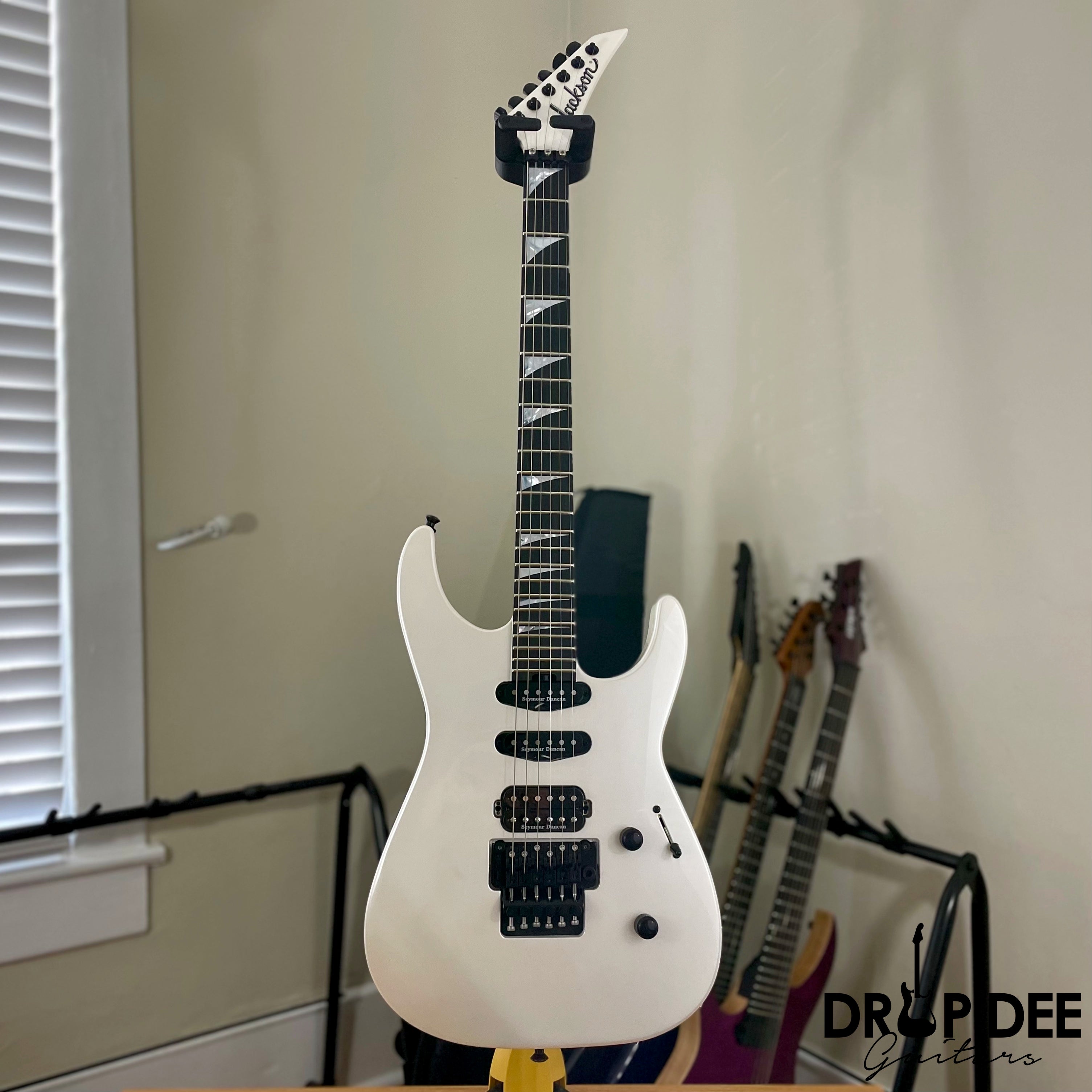 Jackson American Series Soloist SL3 Electric Guitar w/ Case - Platinum Pearl