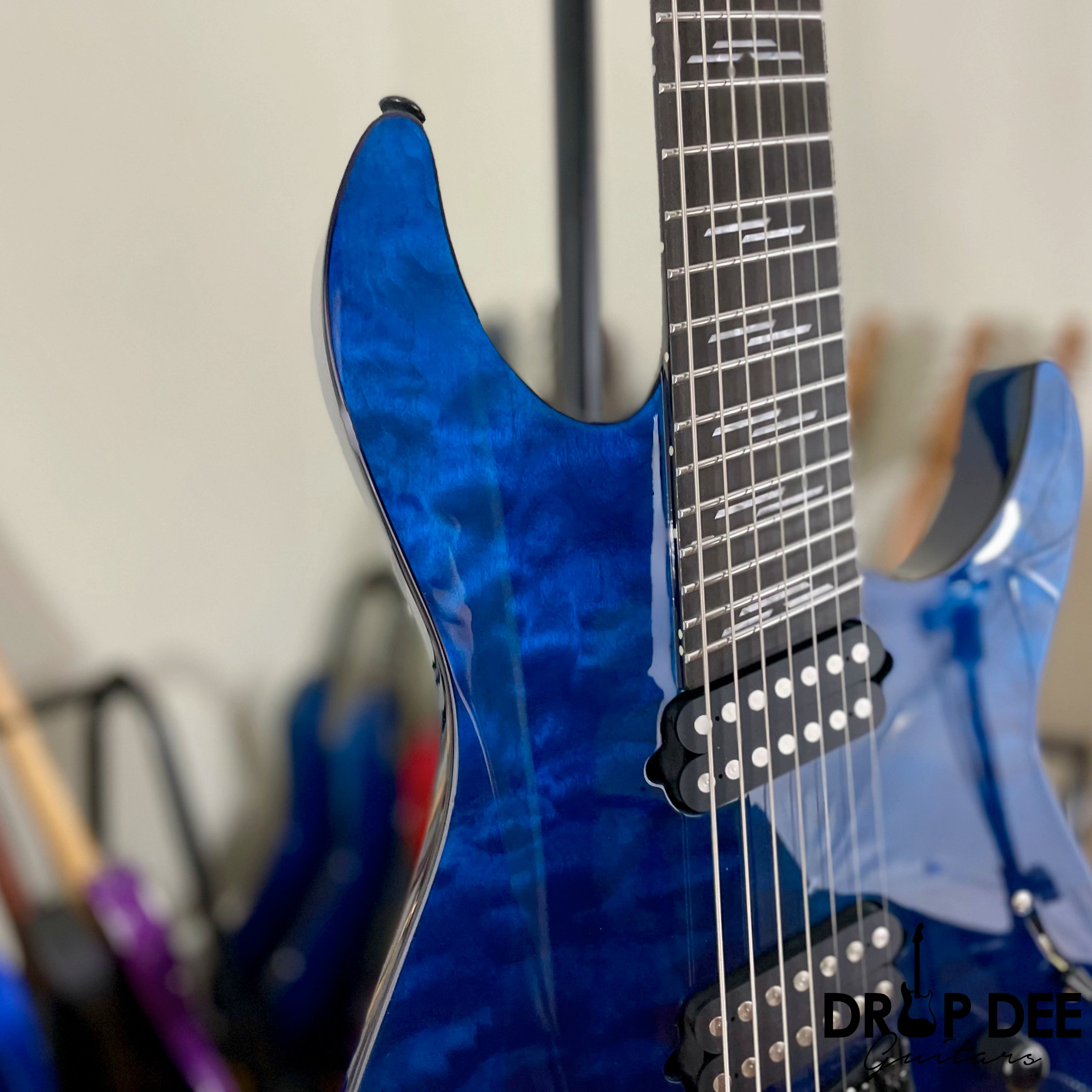 Schecter Reaper-7 Elite Multiscale 7-String Electric Guitar - Deep Ocean Blue