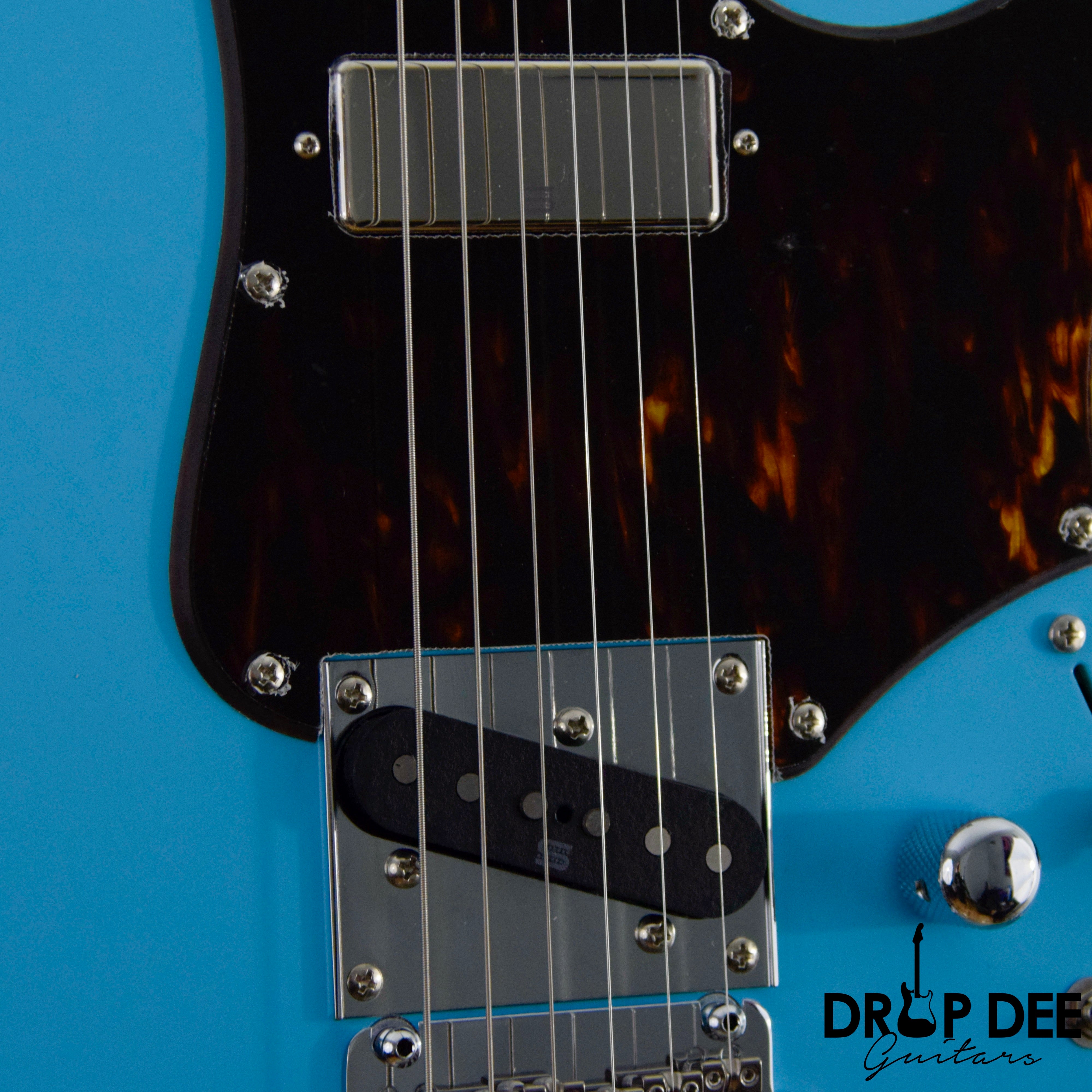 Ibanez Tom Quayle Signature TQMS1 Electric Guitar w/ Case - Celeste Blue