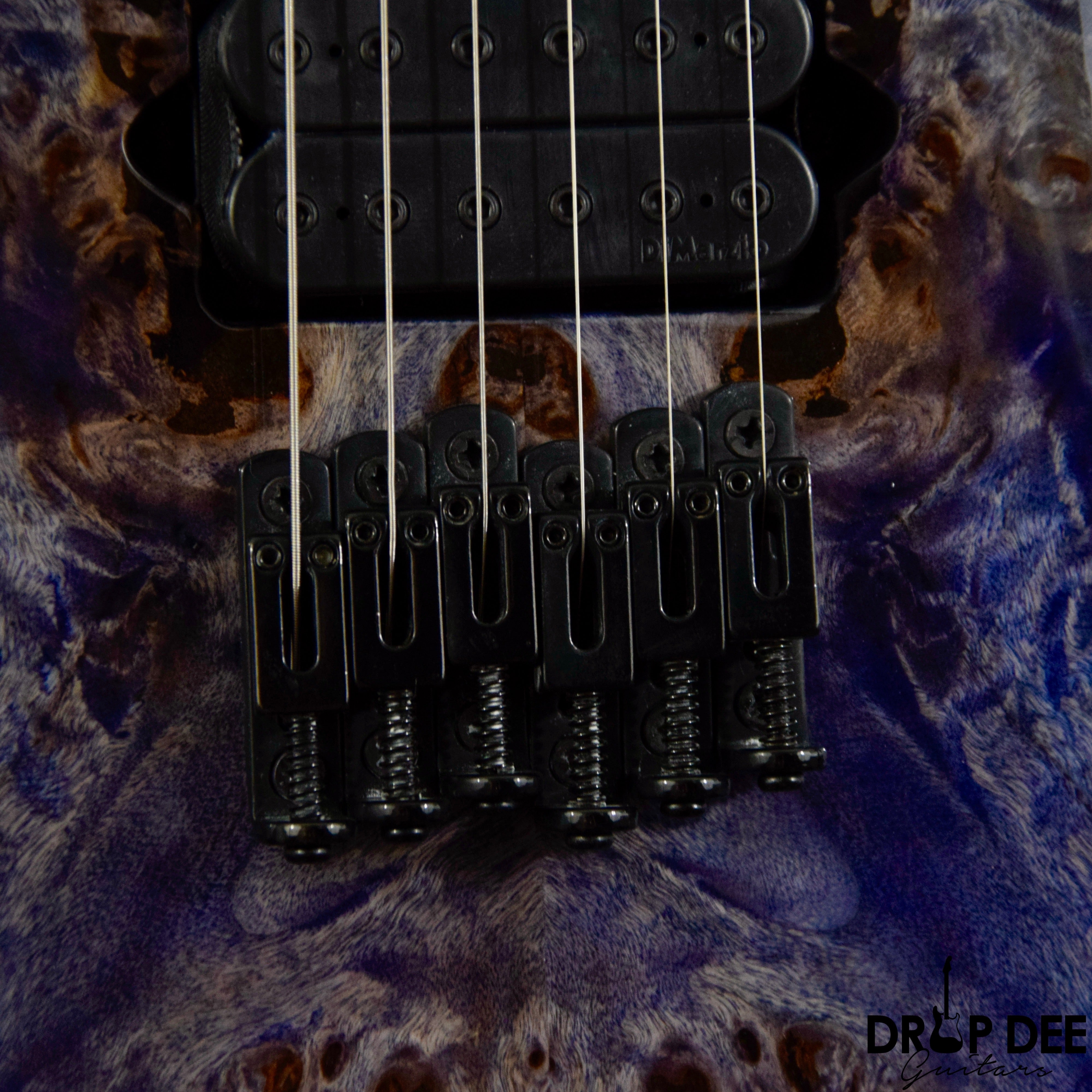 Jackson Pro Series Signature Chris Broderick Soloist HT6P Electric Guitar - Transparent Blue