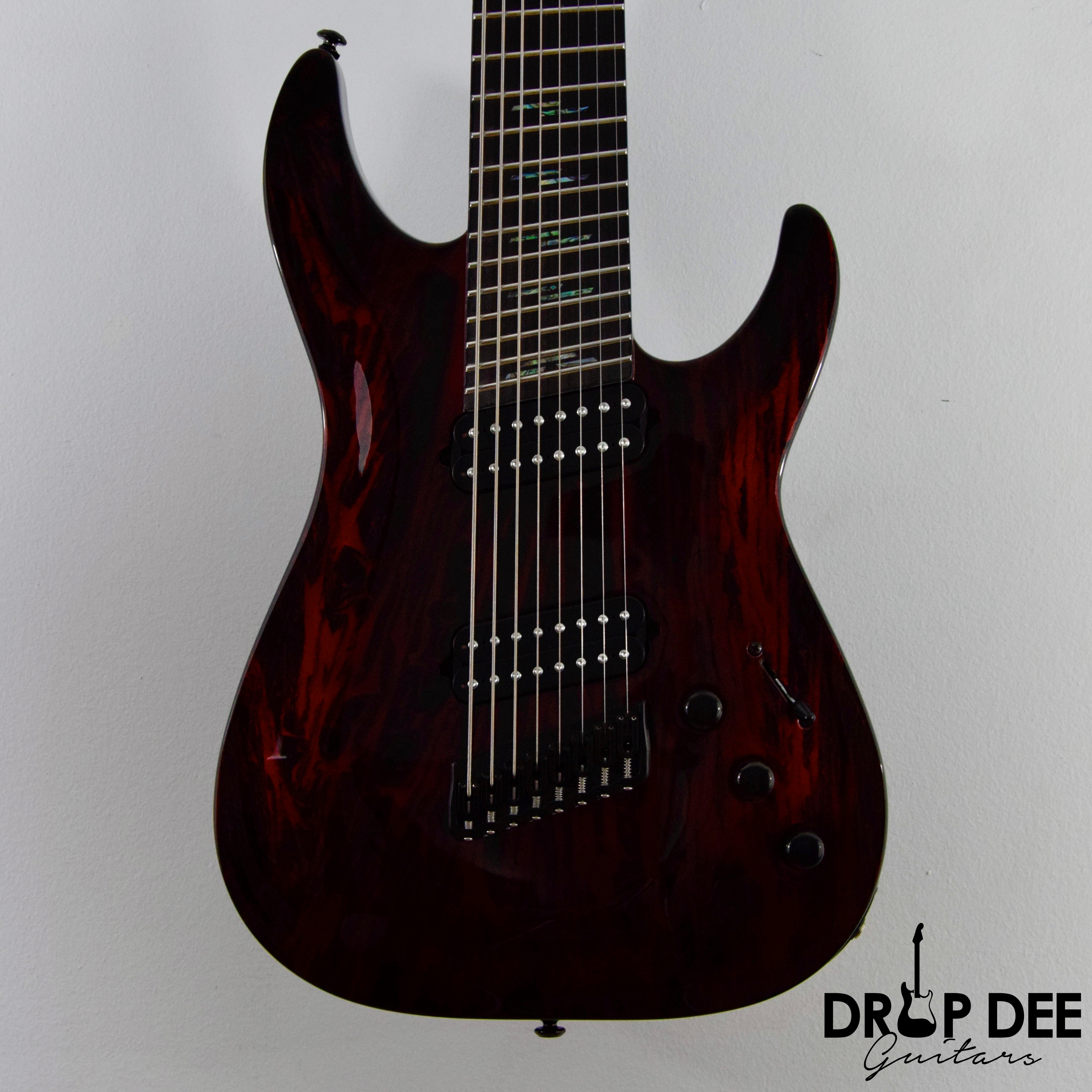 Schecter C-8 Multiscale Silver Mountain 8-String Electric Guitar