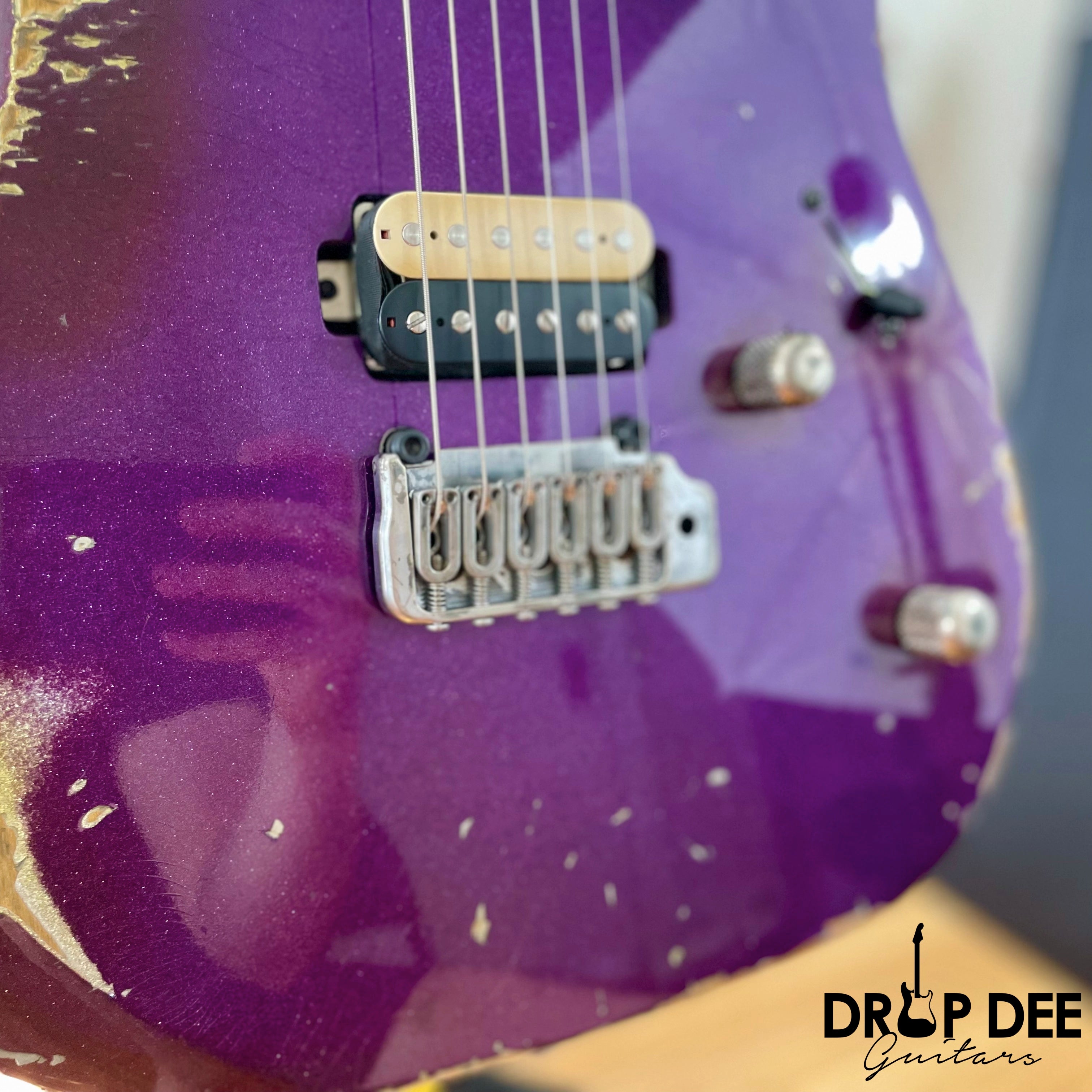 LsL Instruments XT4 "Hammer" Electric Guitar w/ Case - Purple Sparkle