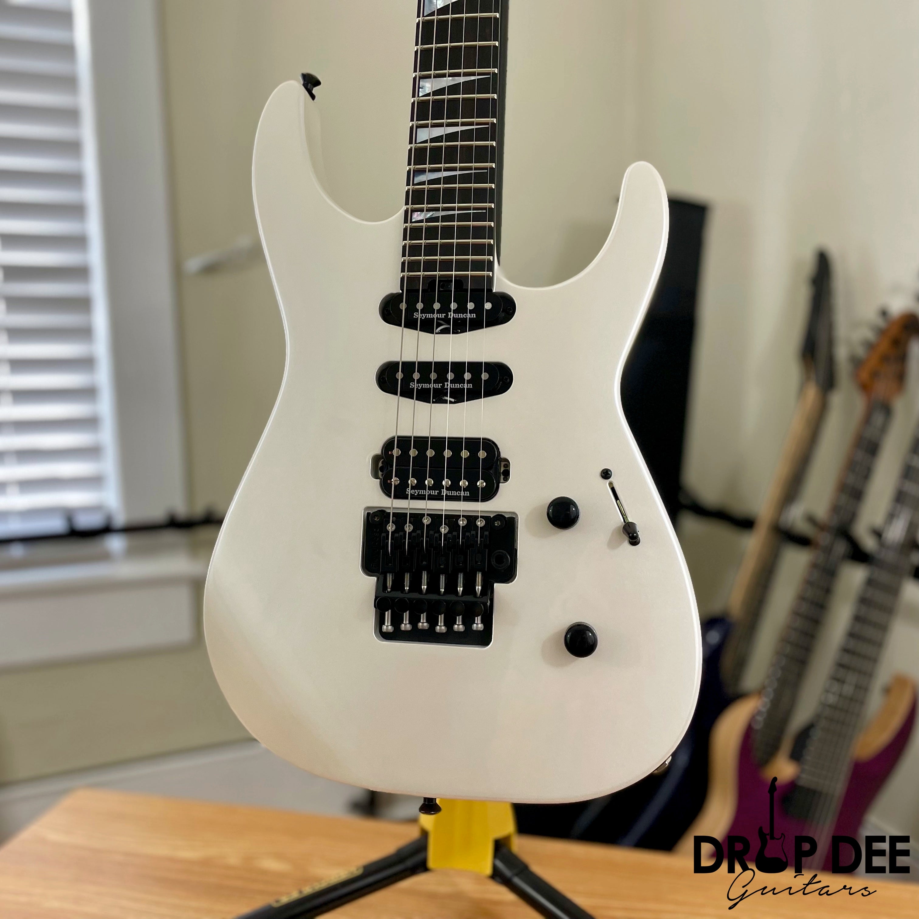 Jackson American Series Soloist SL3 Electric Guitar w/ Case - Platinum Pearl