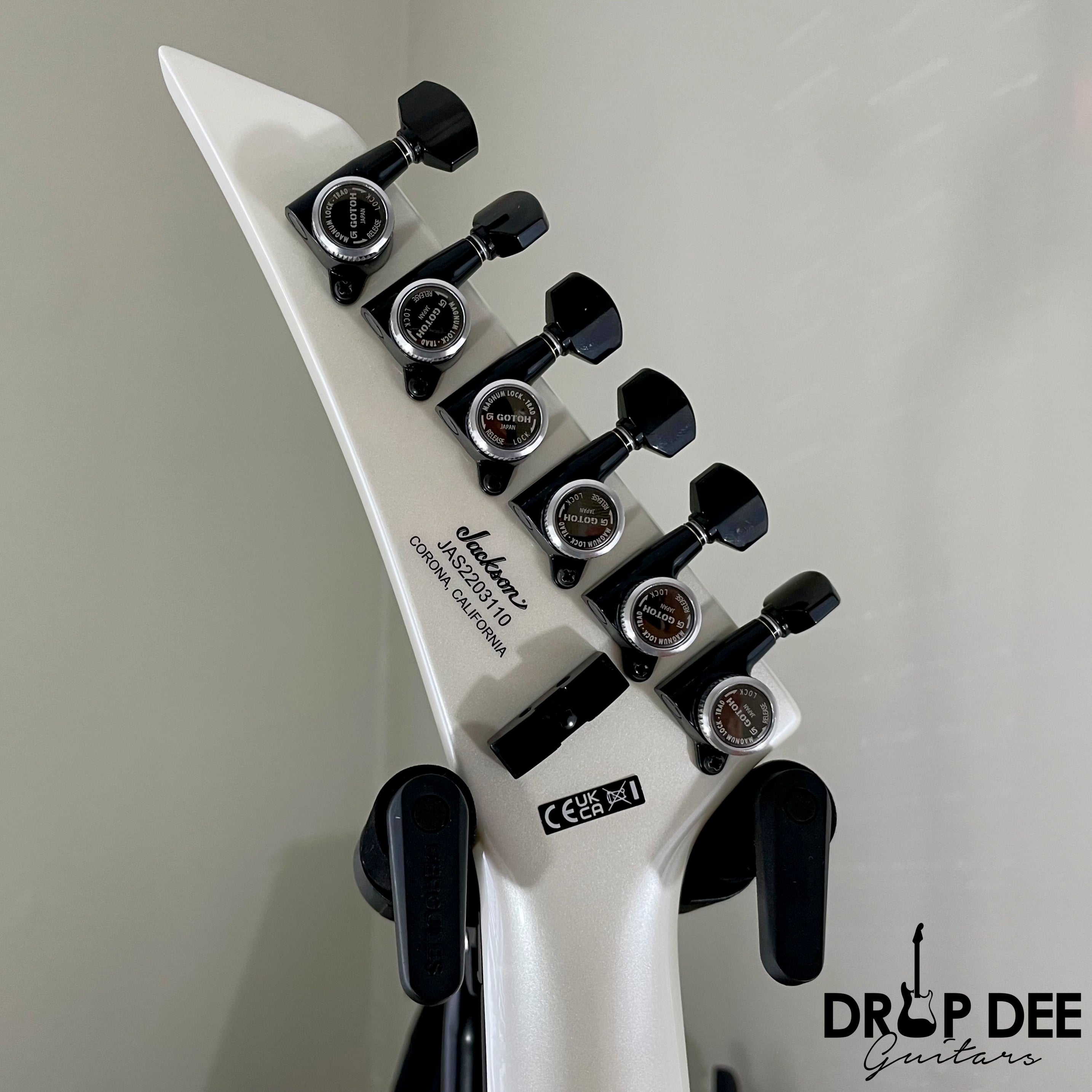 Jackson American Series Soloist SL3 Electric Guitar w/ Case - Platinum Pearl