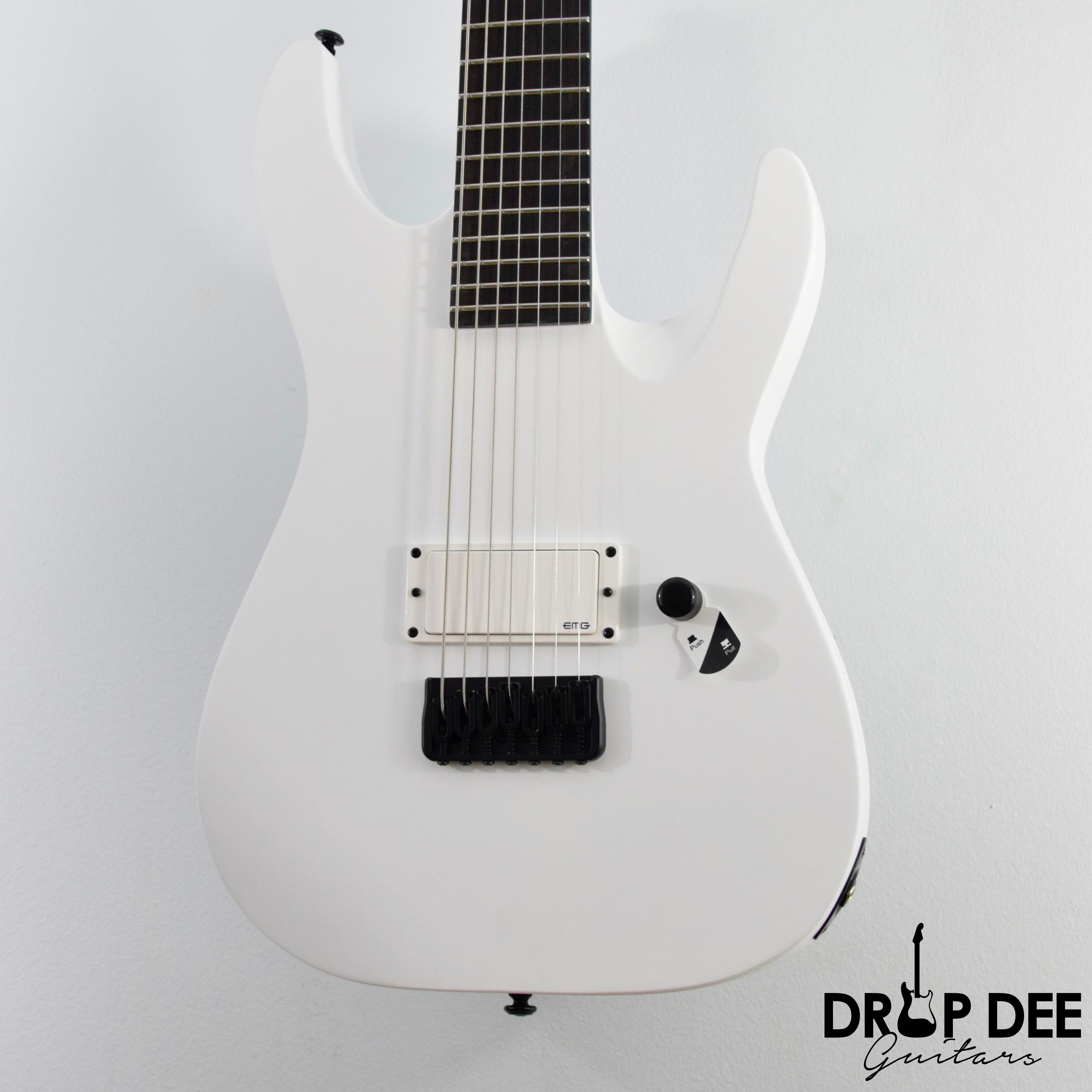 ESP LTD M-7HT Baritone Arctic Metal 7-String Electric Guitar w/ Case
