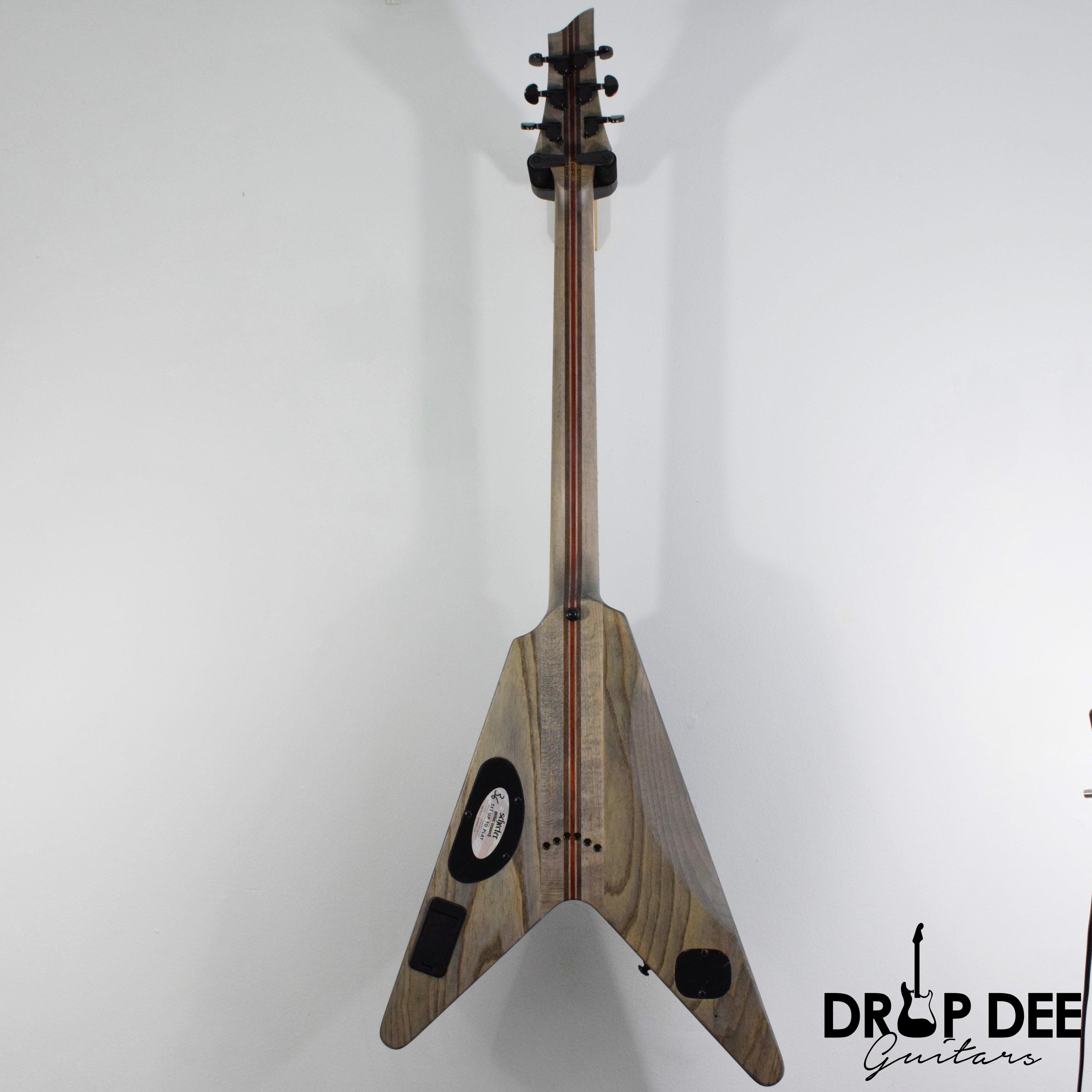 Schecter V-1 SLS Elite Evil Twin Electric Guitar