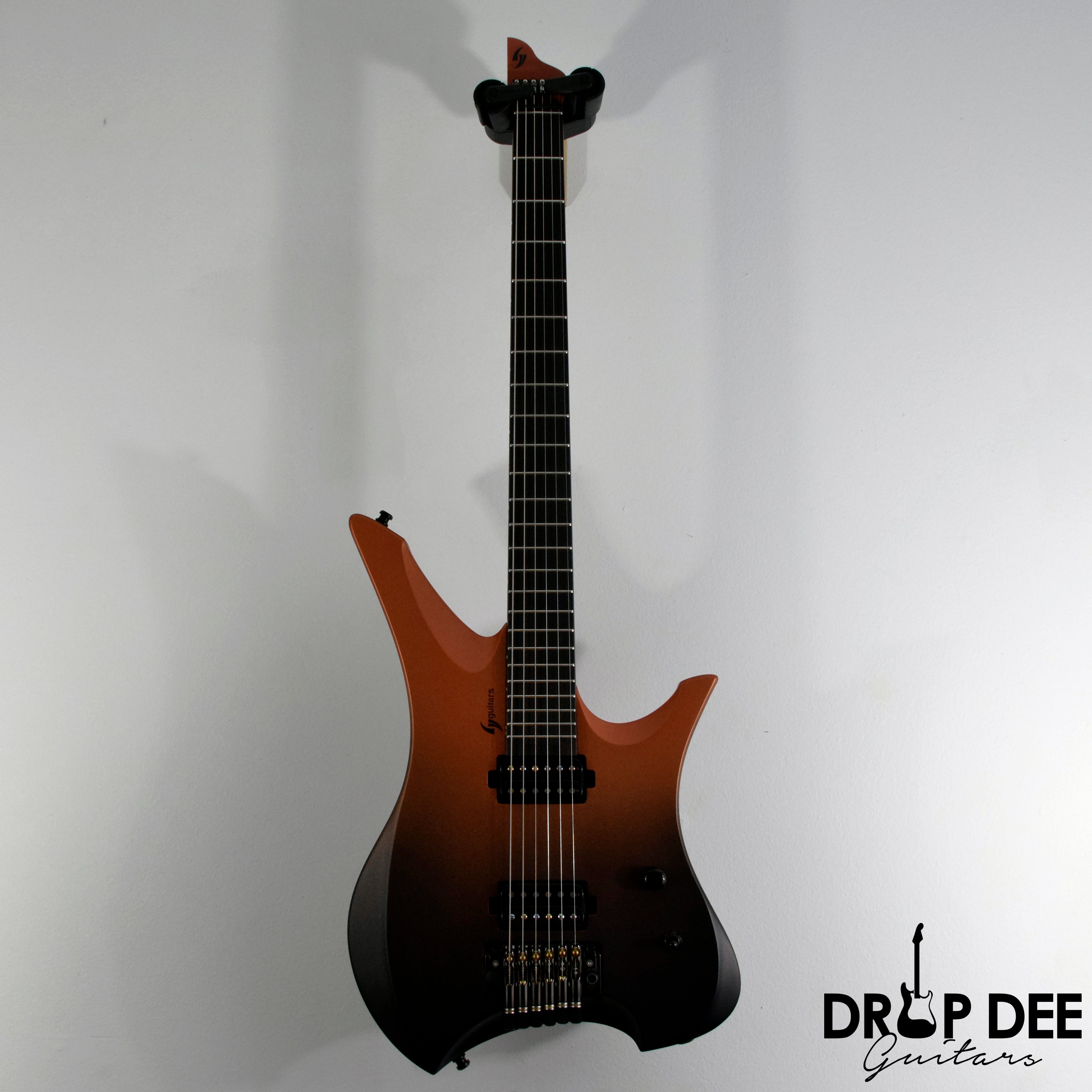 GV Guitars Syrius "Ember" Baritone Headless Electric Guitar w/ Bag