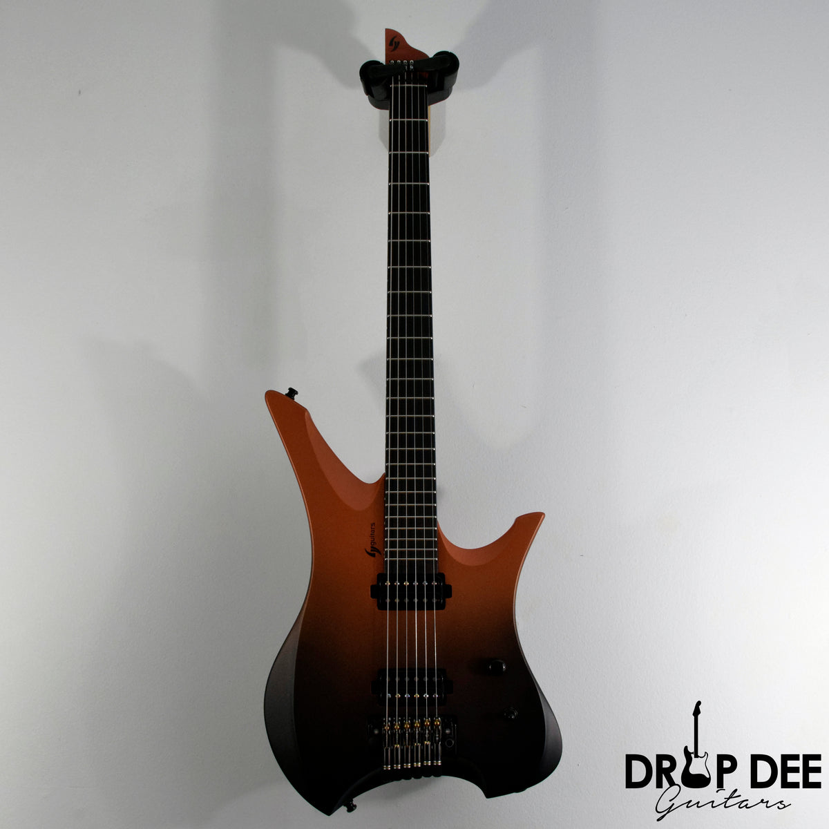 GV Guitars Syrius "Ember" Baritone Headless Electric Guitar w/ Bag