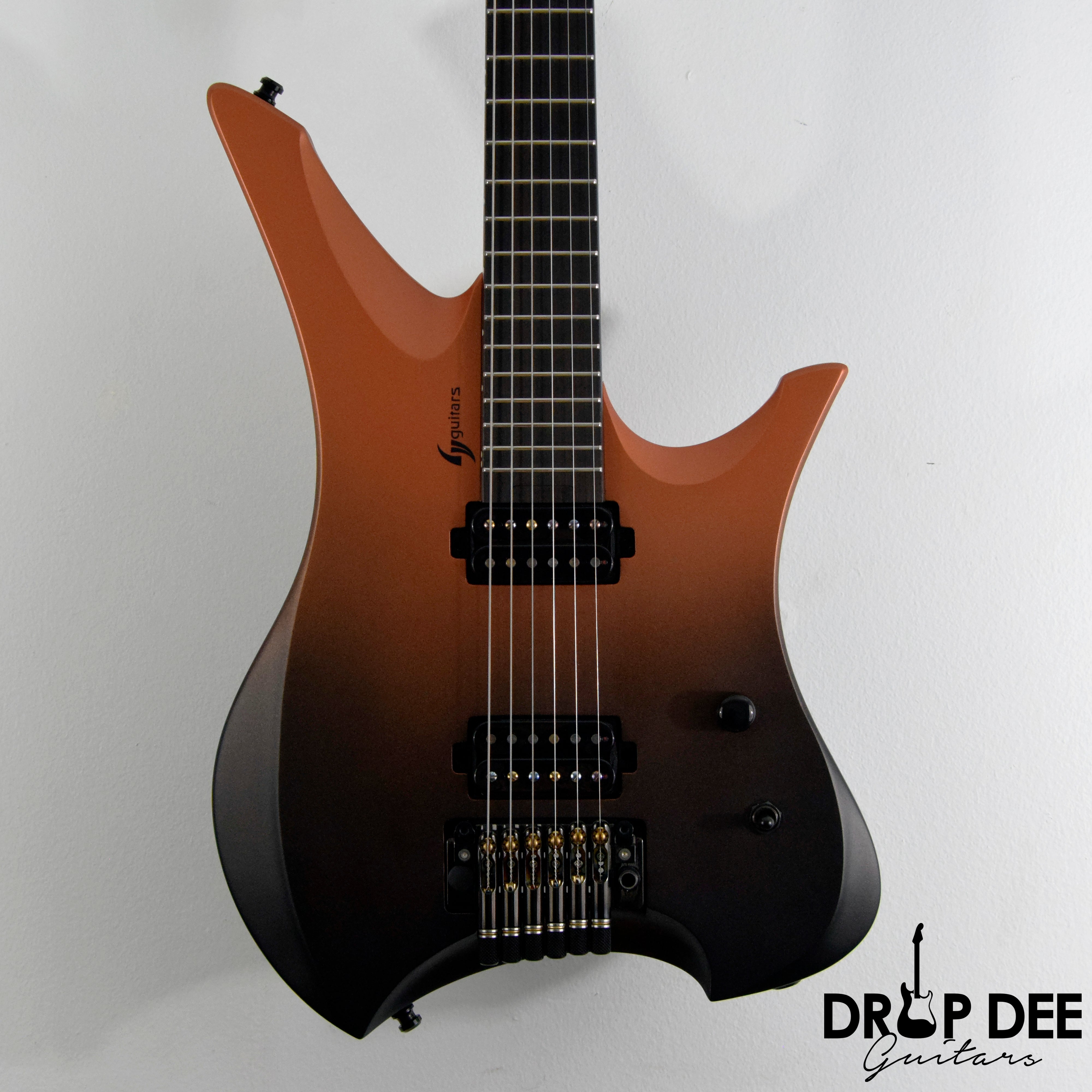 GV Guitars Syrius "Ember" Baritone Headless Electric Guitar w/ Bag