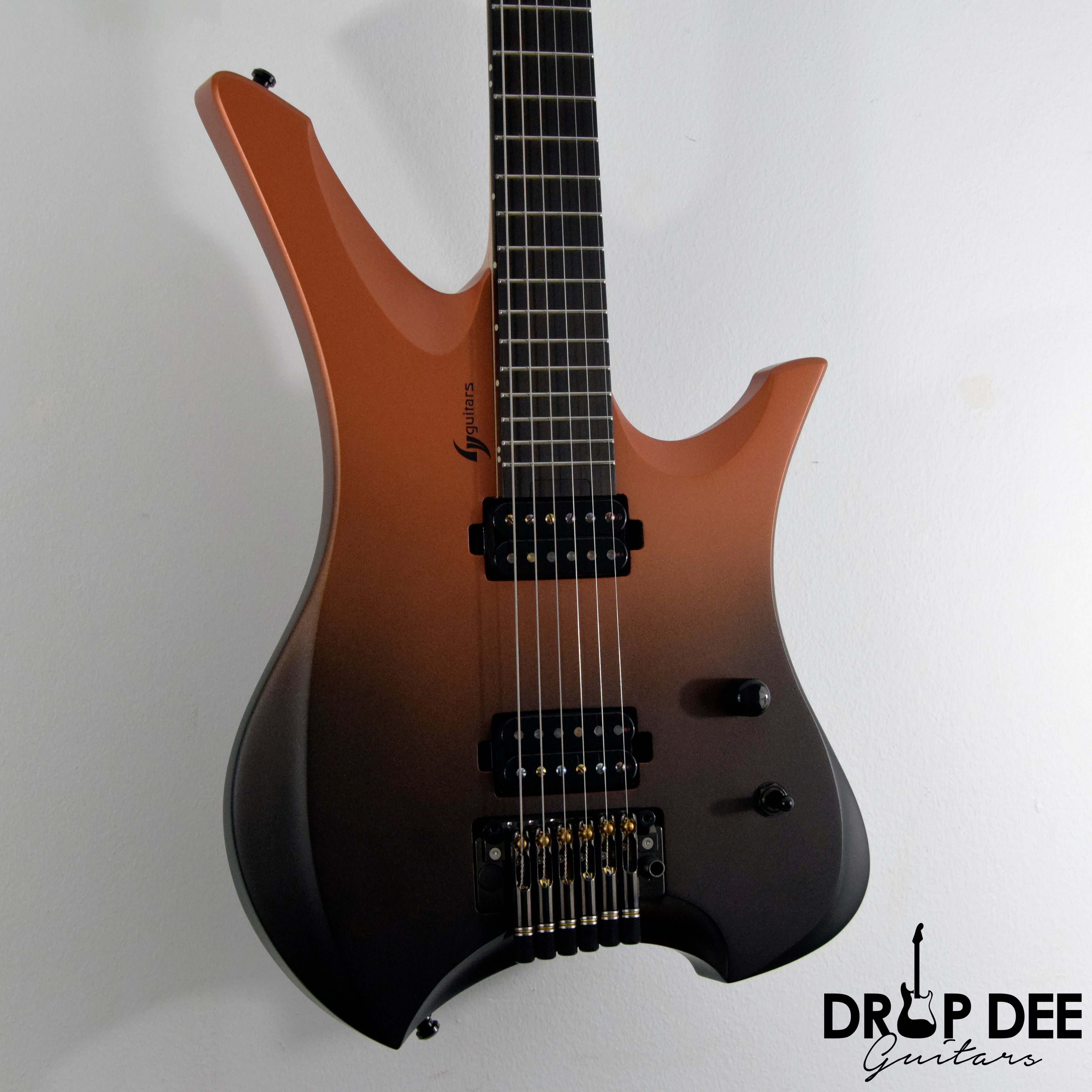 GV Guitars Syrius "Ember" Baritone Headless Electric Guitar w/ Bag