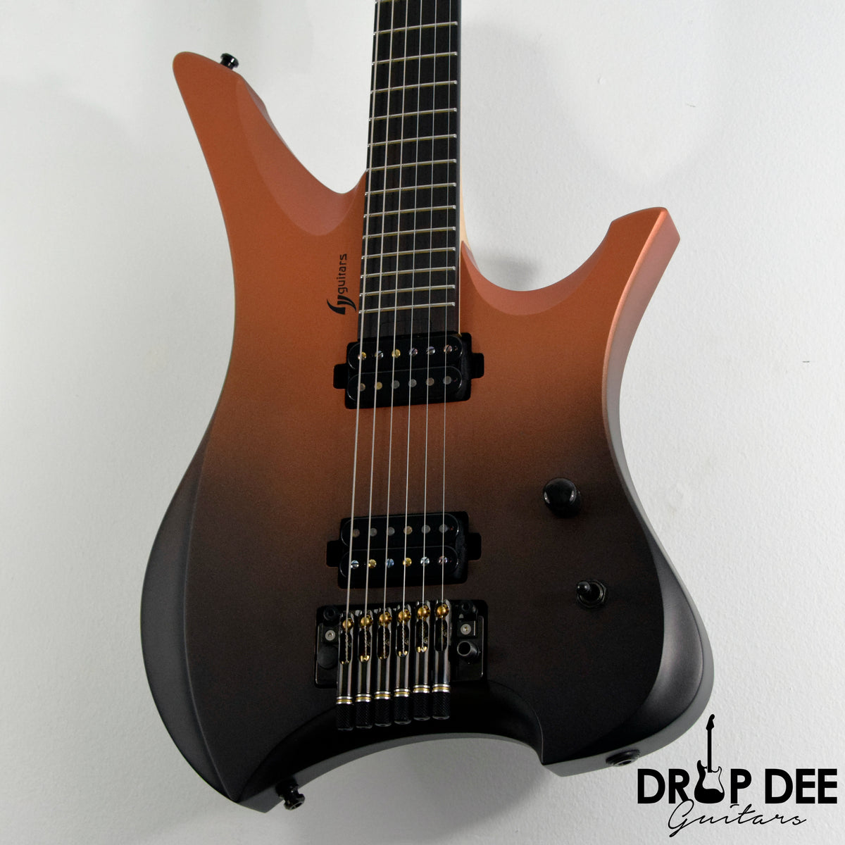 GV Guitars Syrius "Ember" Baritone Headless Electric Guitar w/ Bag