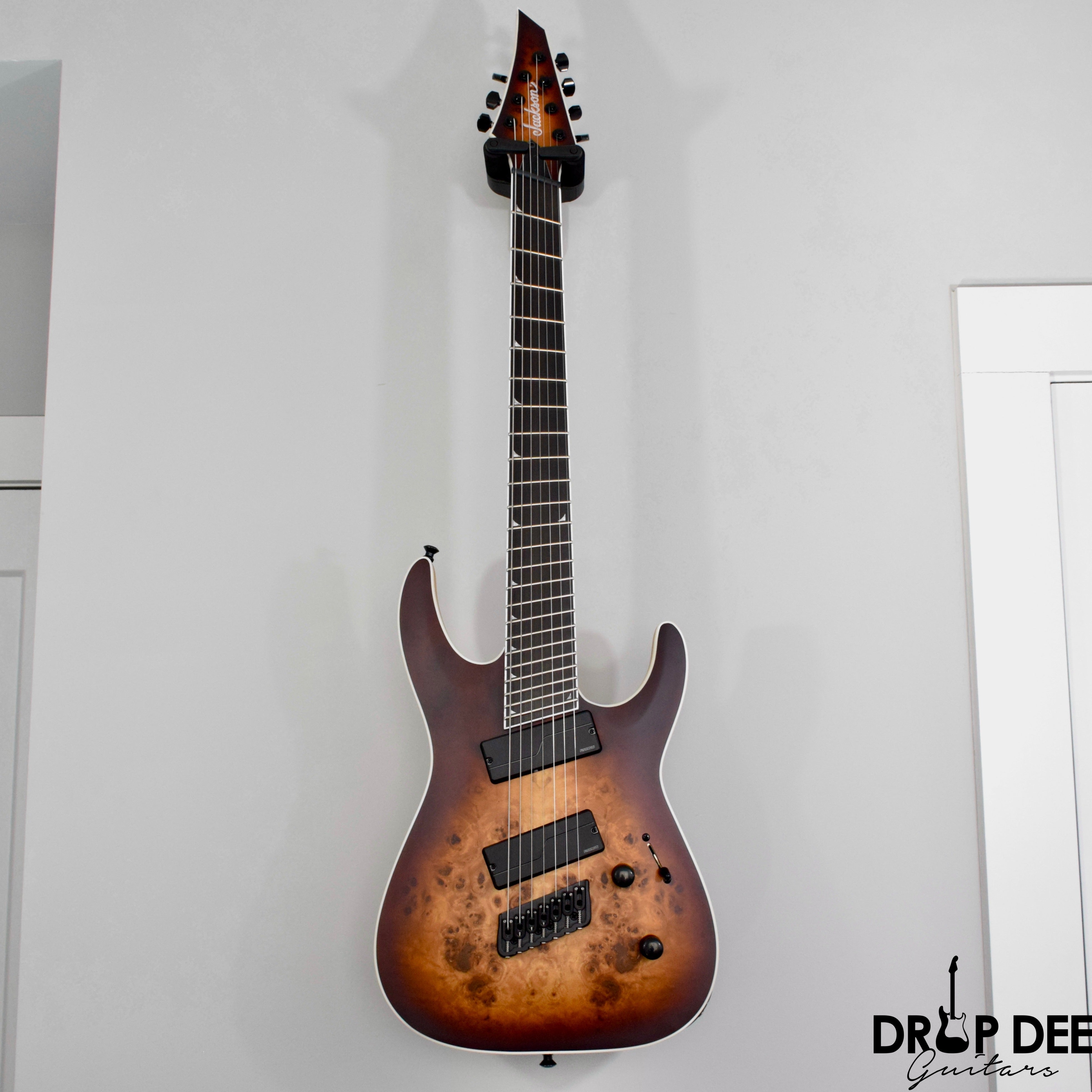 Jackson Concept Series Soloist SLAT7P HT Multiscale 7-String Electric Guitar w/ Case - Satin Bourbon Burst