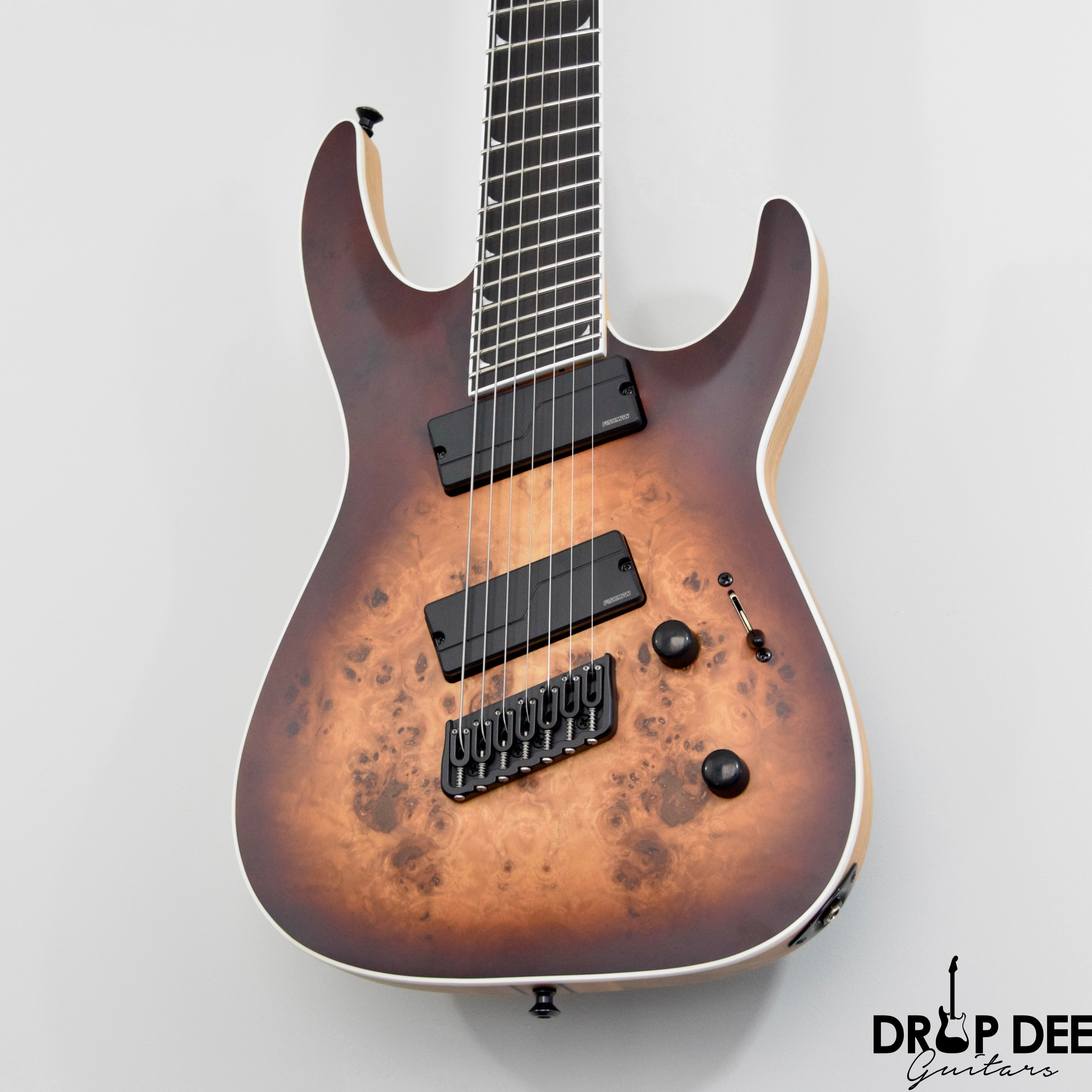 Jackson Concept Series Soloist SLAT7P HT Multiscale 7-String Electric Guitar w/ Case - Satin Bourbon Burst