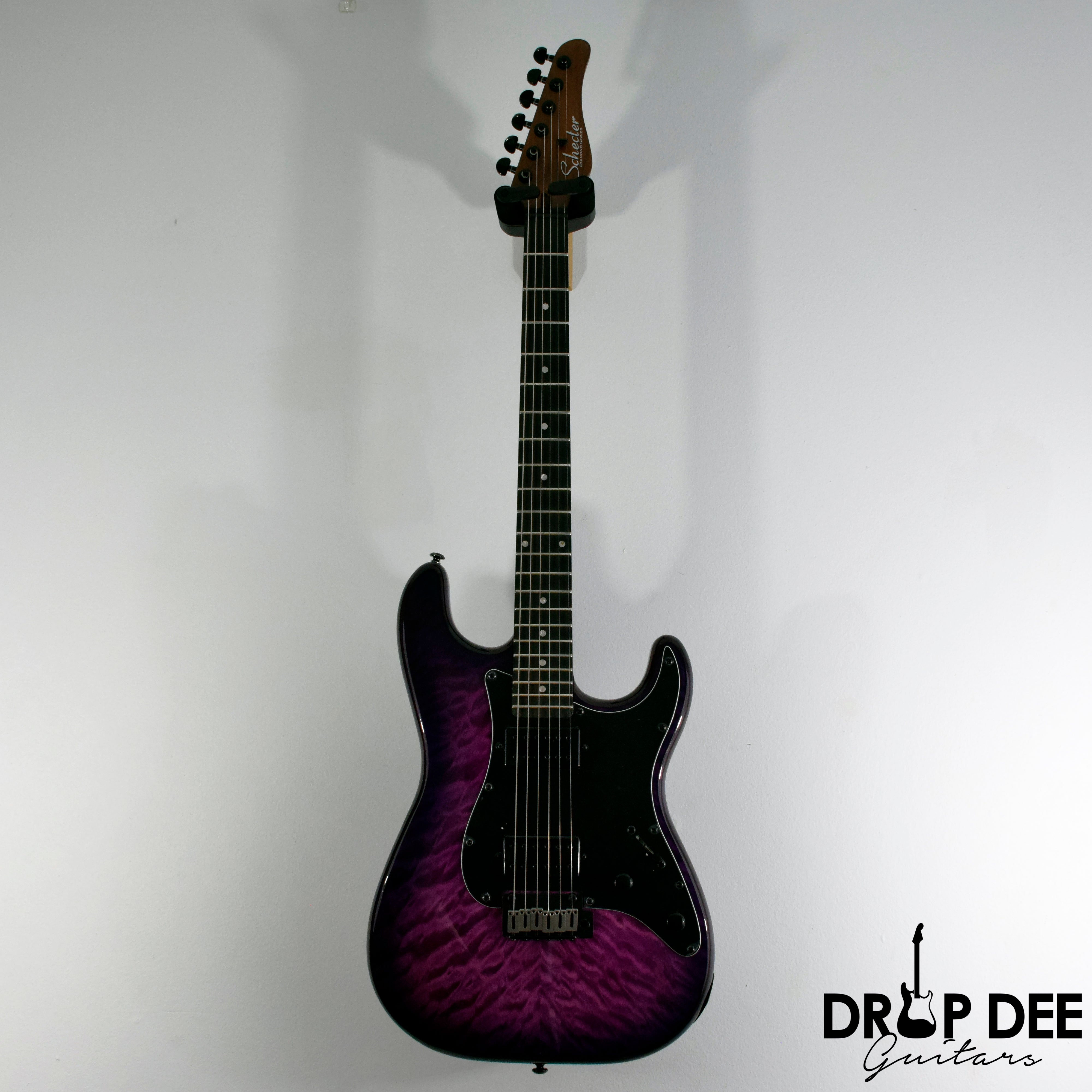 Schecter Traditional Pro Electric Guitar - Transparent Purple Burst