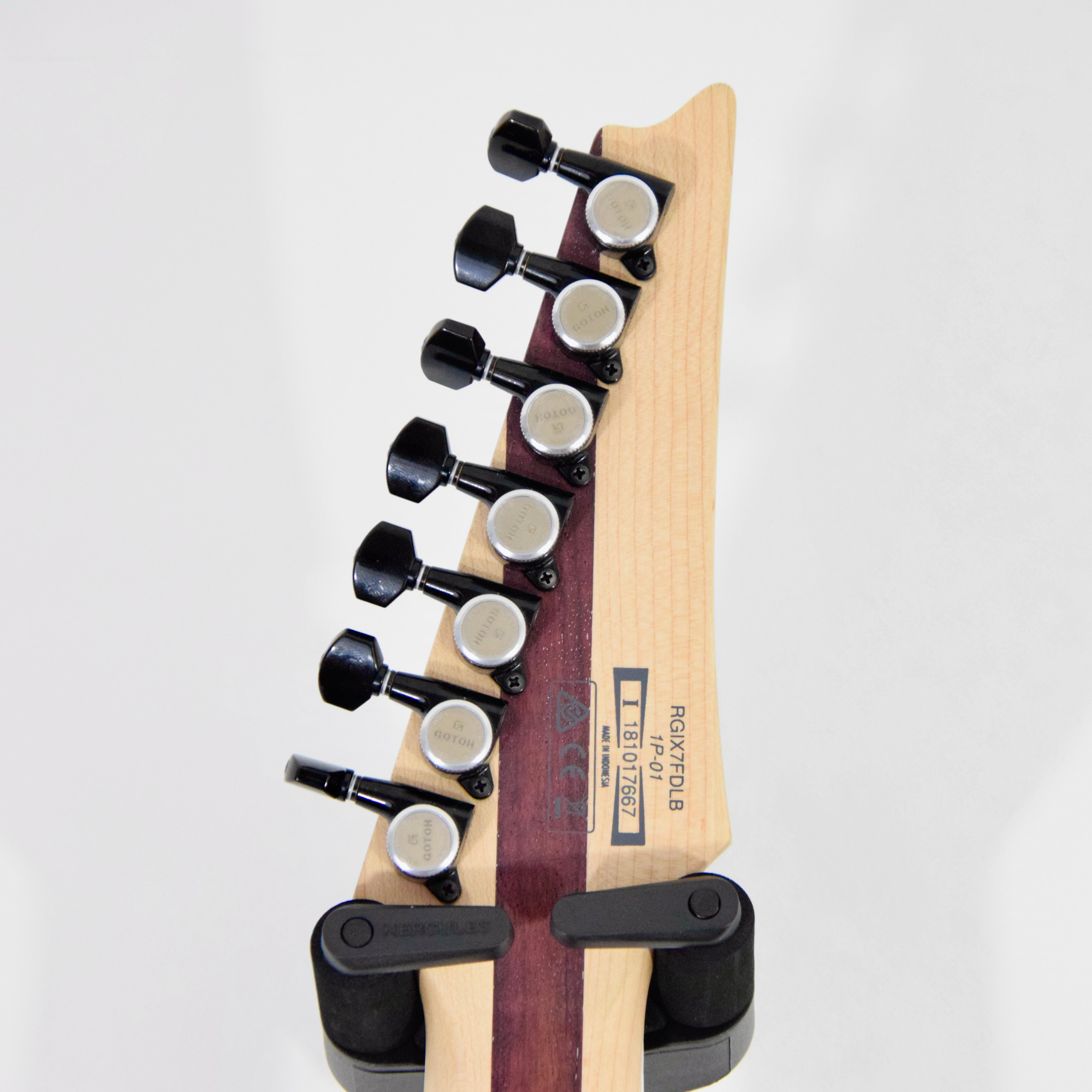 Ibanez Iron Label RGIX7FDLB 7-String Electric Guitar w/ Case