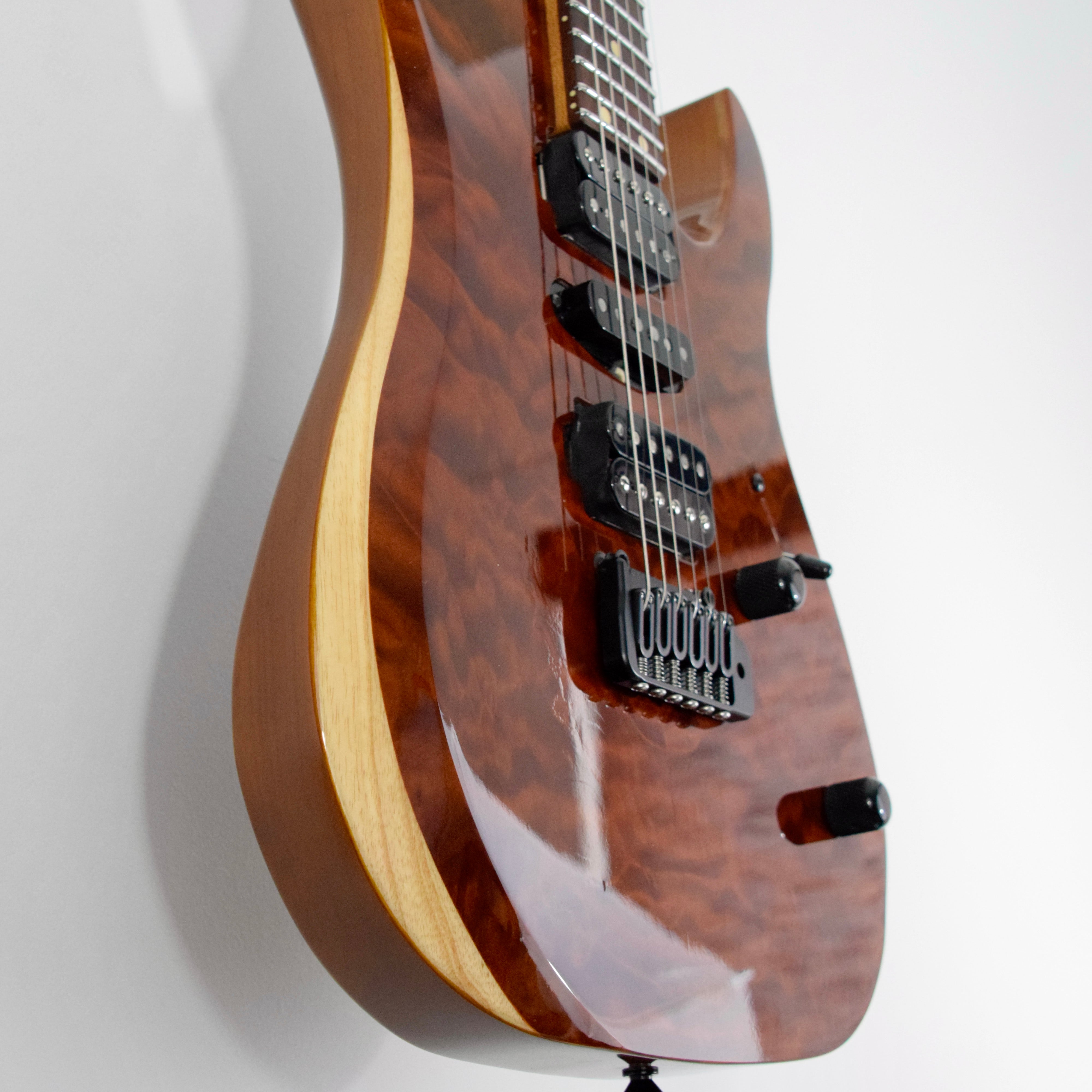 LsL Instruments XT4 DX "Adria" Electric Guitar w/ Case - Transparent Brown