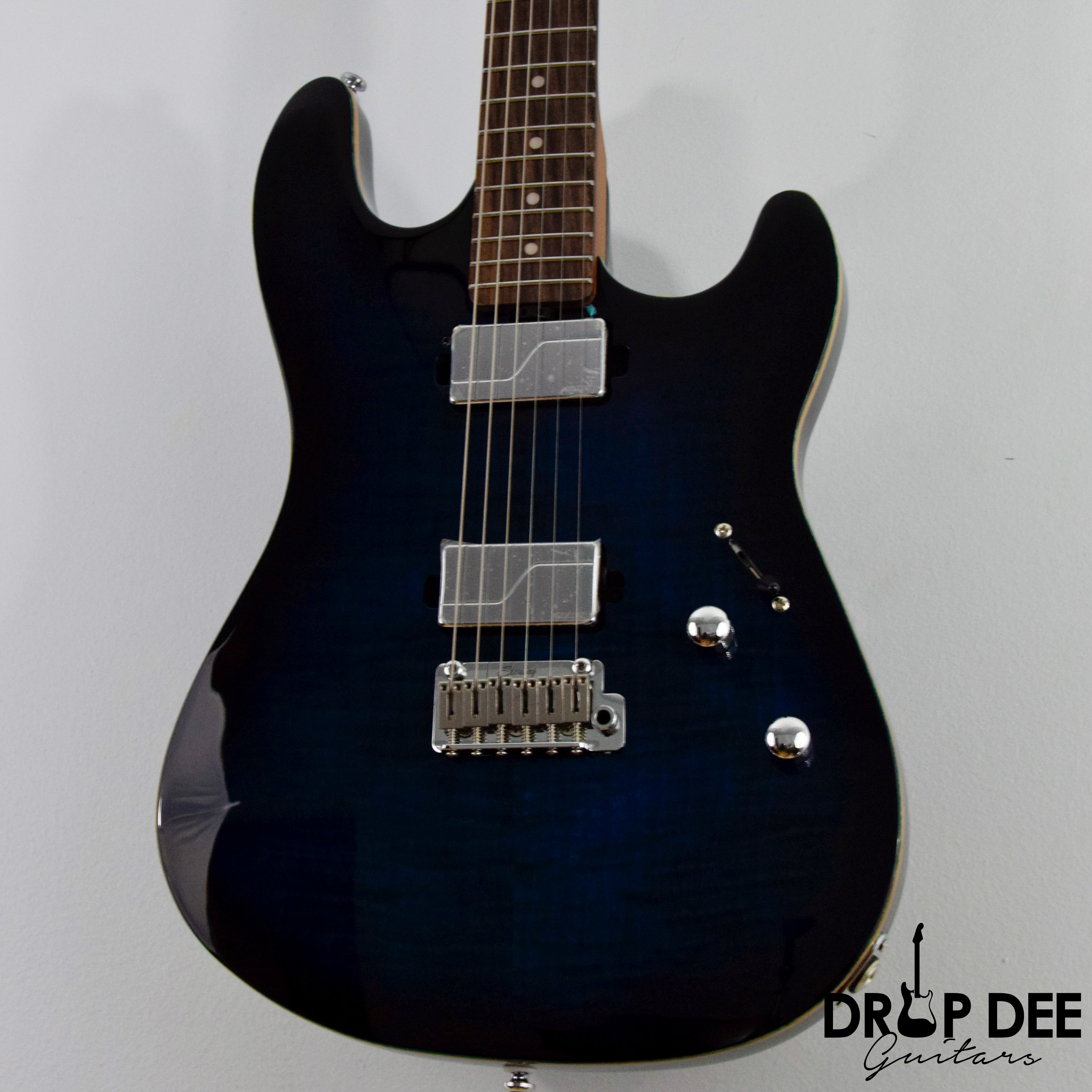 Sterling By Music Man Sabre Electric Guitar w/ Bag - Deep Blue Burst