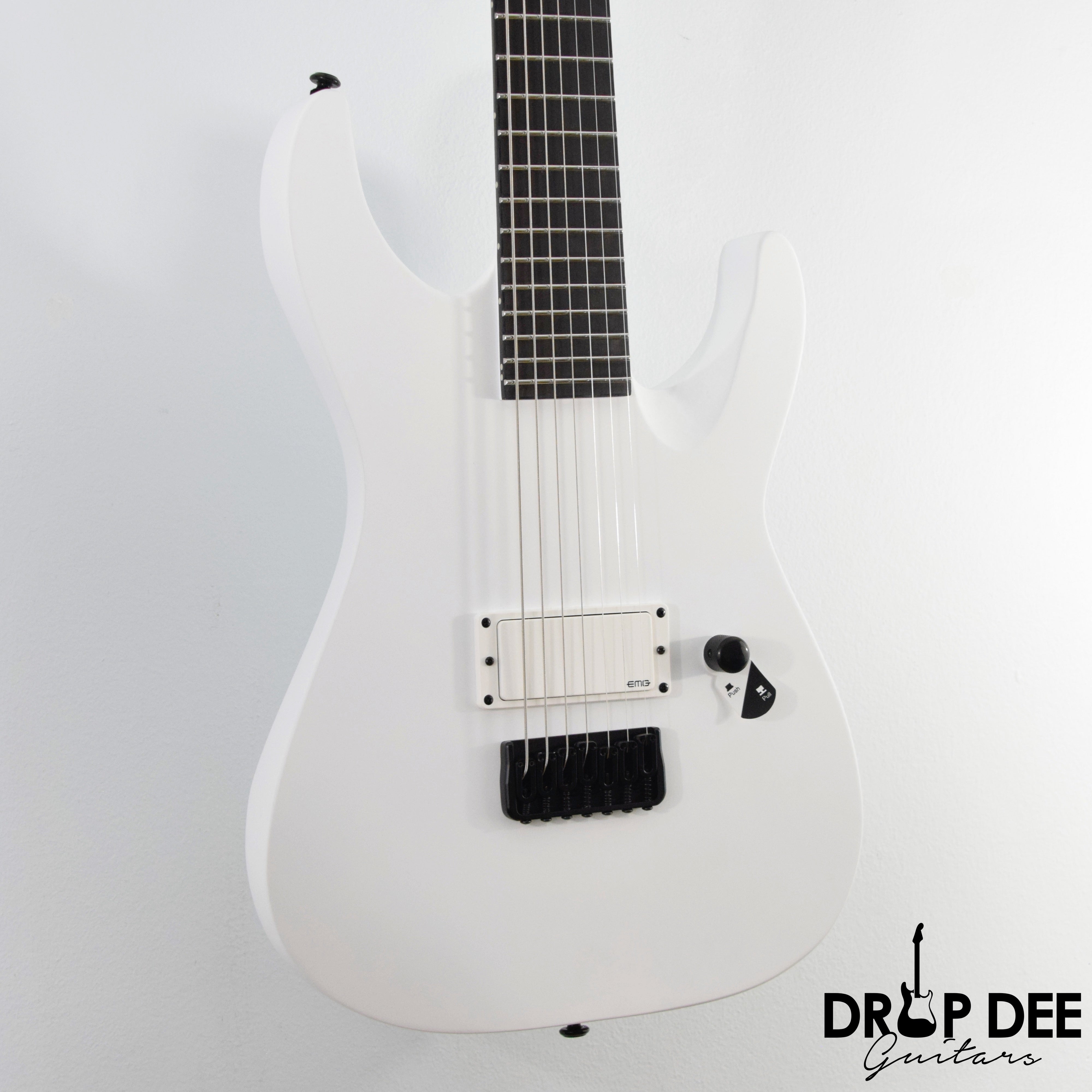 ESP LTD M-7HT Baritone Arctic Metal 7-String Electric Guitar w/ Case