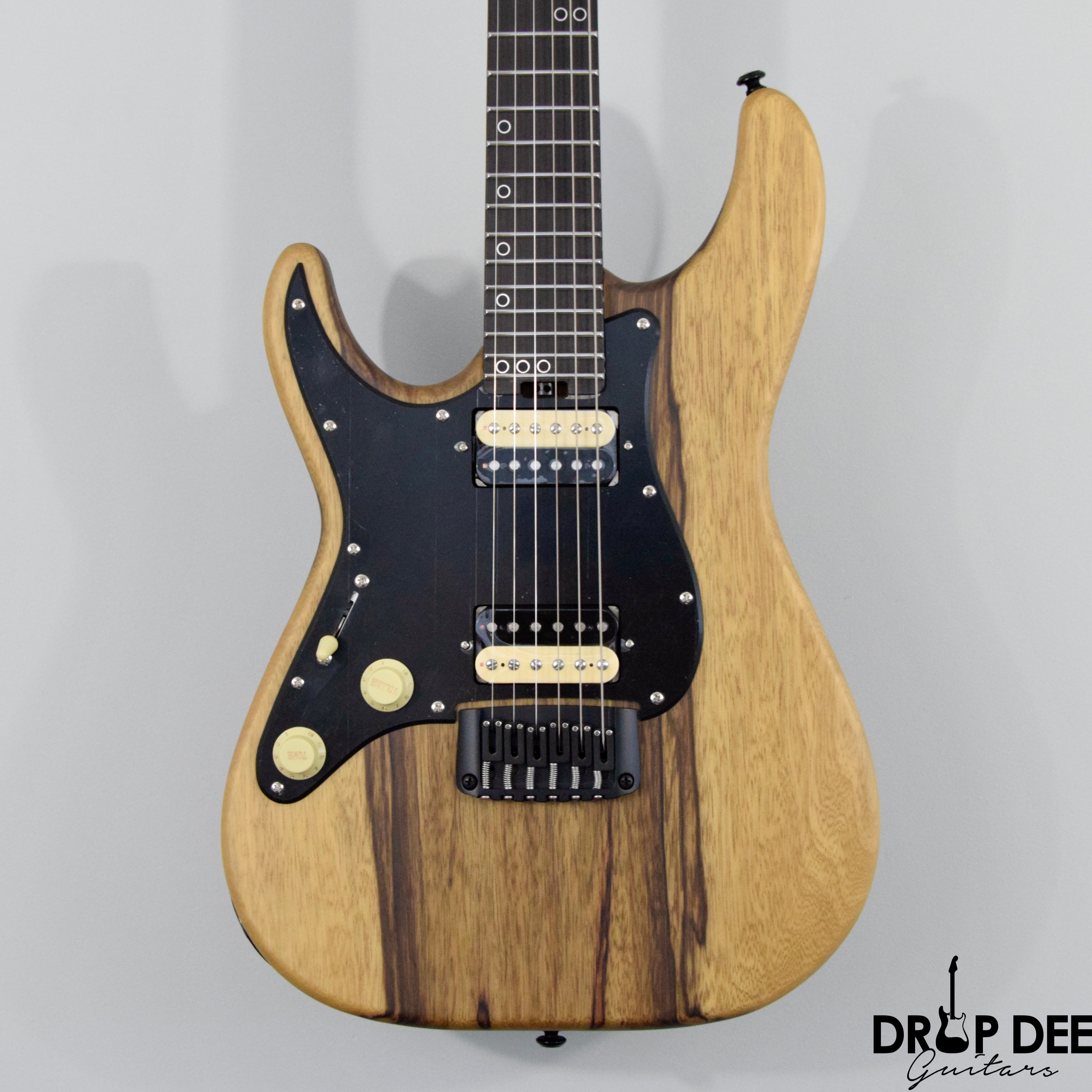 Schecter Sun Valley Super Shredder Exotic Hardtail Black Limba Left-Handed Electric Guitar