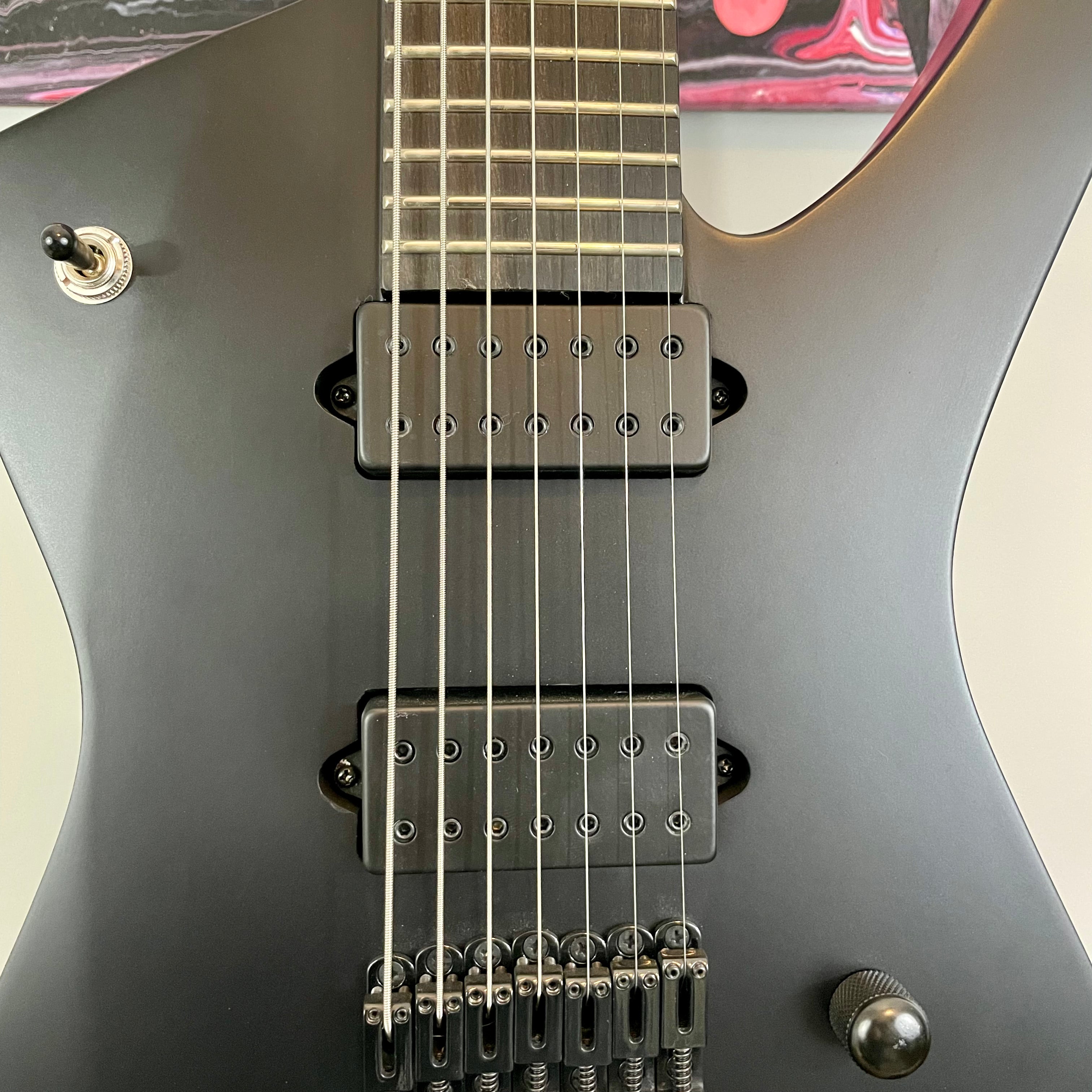 Ibanez Iron Label Iceman ICTB721 7-String Electric Guitar w/ Bag