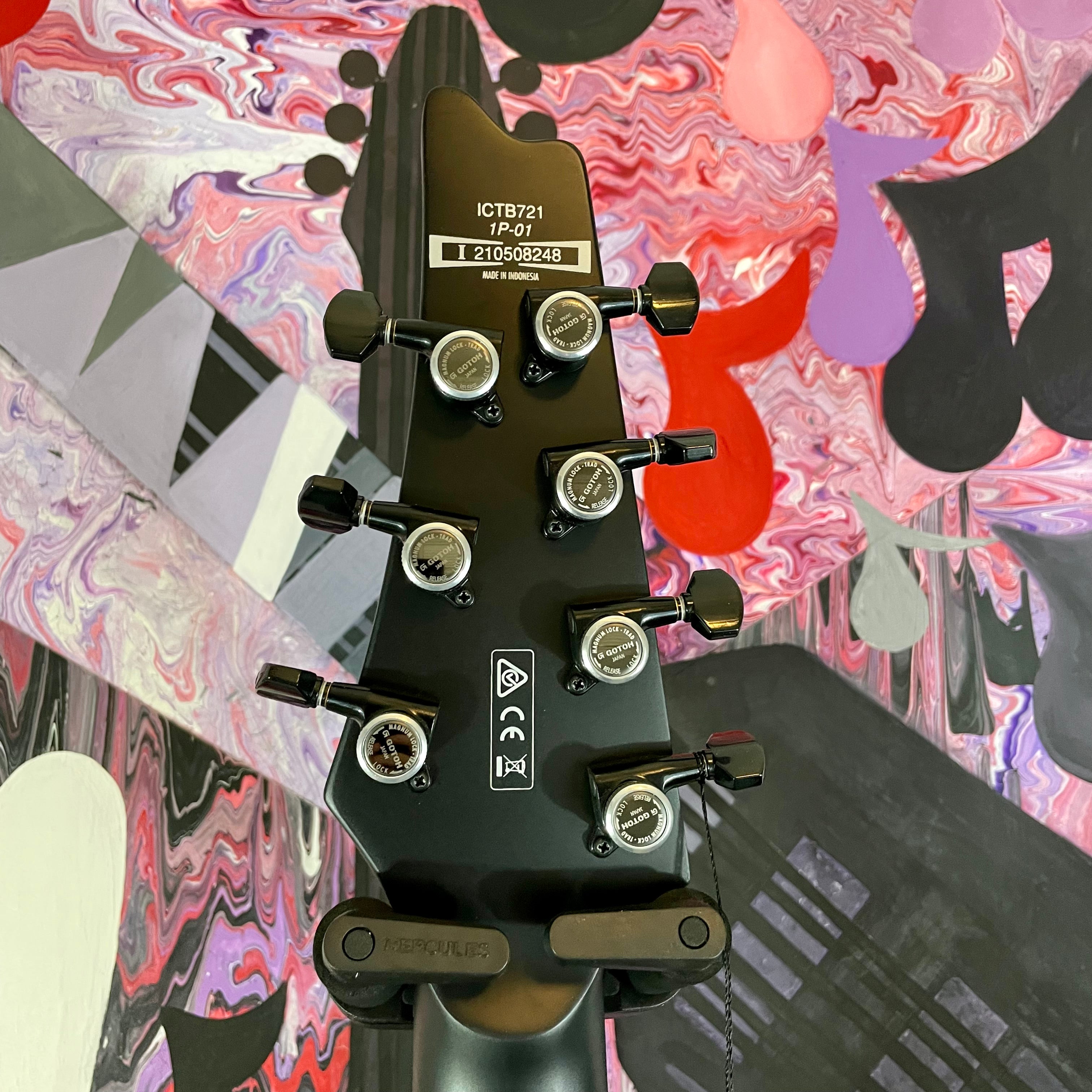 Ibanez Iron Label Iceman ICTB721 7-String Electric Guitar w/ Bag