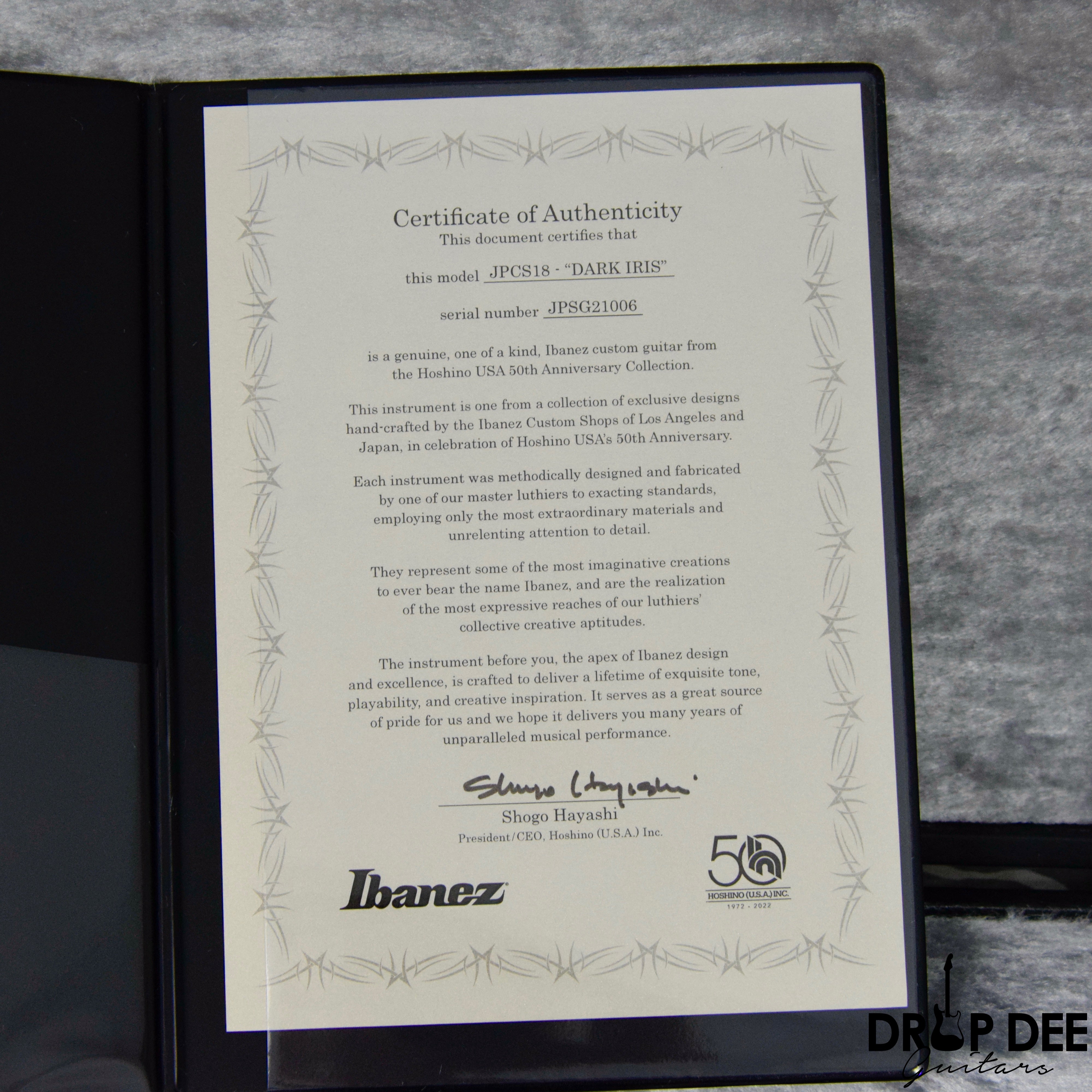 Ibanez Japan Custom Shop 50th USA Anniversary JPCS18 Electric Guitar w/ Case