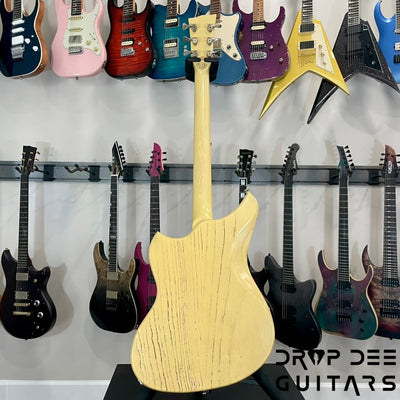 Dunable USA Custom Shop Yeti Electric Guitar w/ Case - Cream w/ Pore Fill