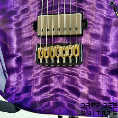 Mayones Duvell Elite 7 Baritone 7-String Electric Guitar w/ Case - Infinite Purple