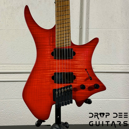 Strandberg Boden Original N2.6 Multiscale Headless Electric Guitar w/ Bag - Sunset Coral Burst Satin