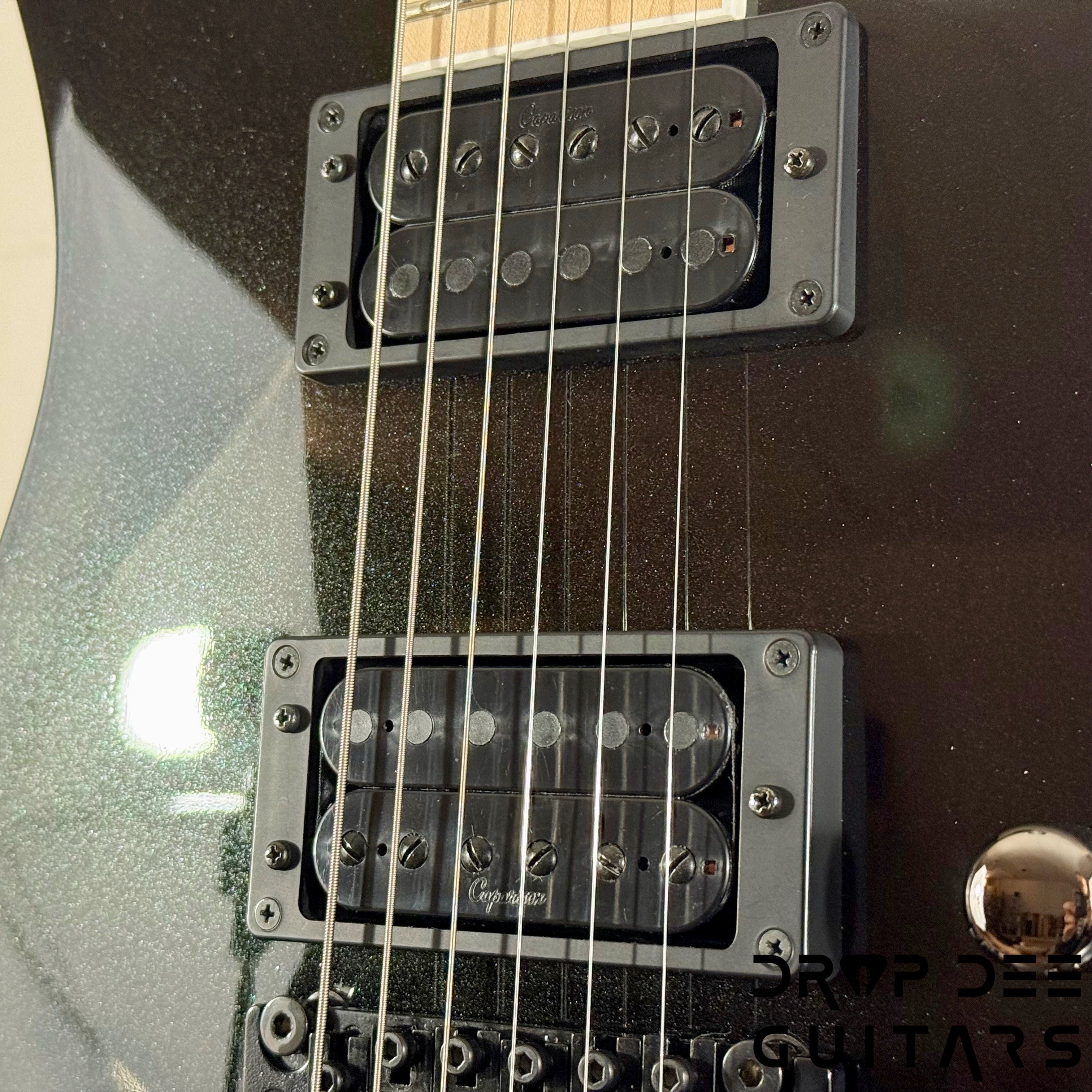 Caparison Dellinger II Prominenace MF Electric Guitar w/ Bag - Trans Spectrum Black