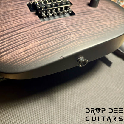 Jackson Custom Shop Soloist FR FMT Electric Guitar w/ Case - Trans Black Burst