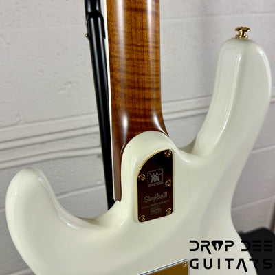 Ernie Ball Music Man Cory Wong StingRay II Deluxe Electric Guitar w/ Case - Polaris White