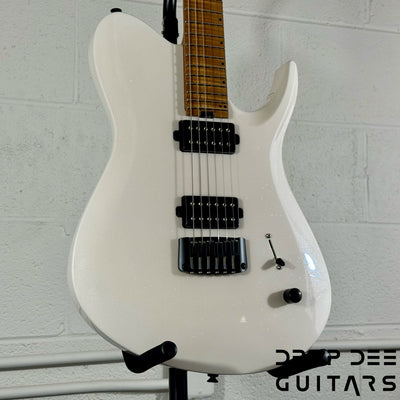 Balaguer USA Series Seraph Modern Electric Guitar w/ Case (324) - Gloss Metallic Jewel White