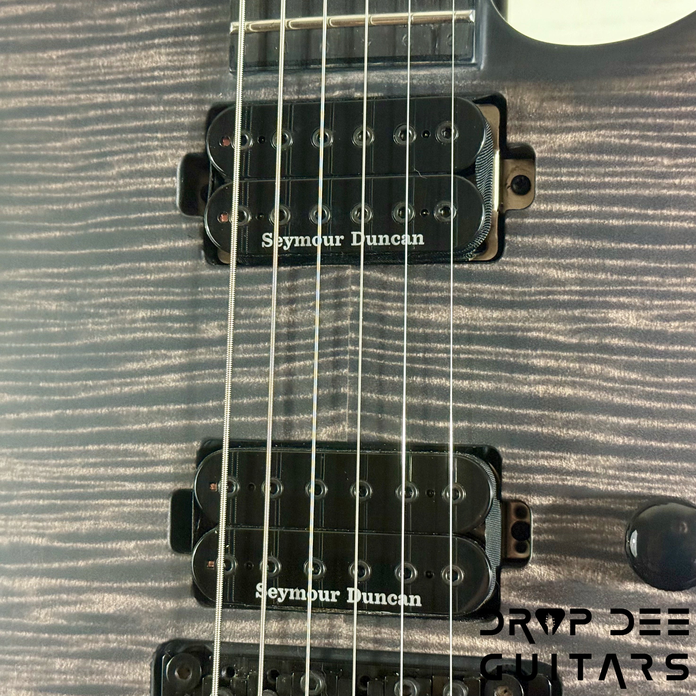 Jackson Custom Shop Soloist FR FMT Electric Guitar w/ Case - Trans Black Burst