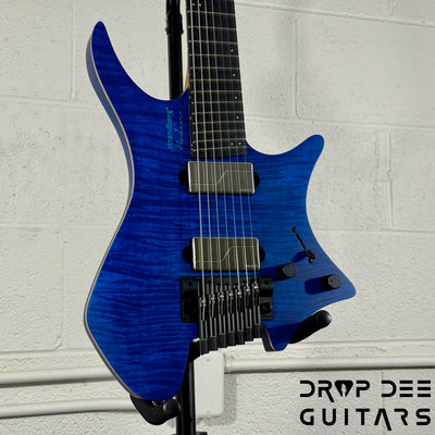 Strandberg Boden Prog NX 7 Headless Multiscale 7-String Electric Guitar w/ Bag - Deep Blue