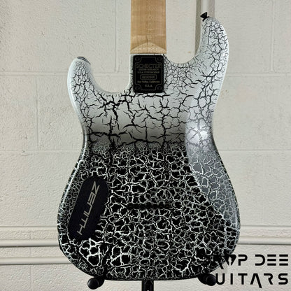 Schecter USA Custom Shop John Browne Signature Zenith 7 Baritone 7-String Electric Guitar w/ Case - Fracture White