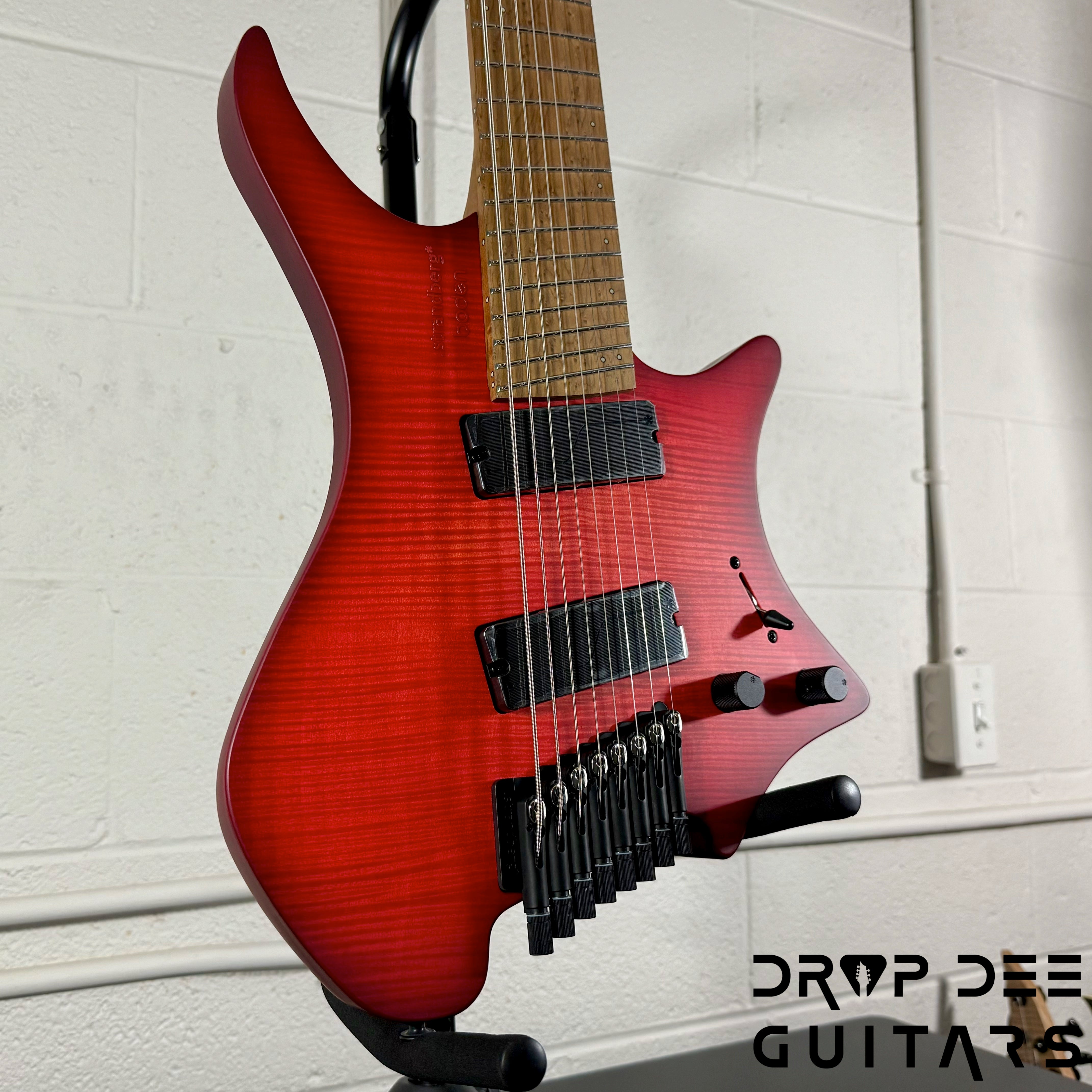 Strandberg Boden Original N2.8 8-String Multiscale Headless Electric Guitar w/ Bag - Sunset Coral Burst Satin