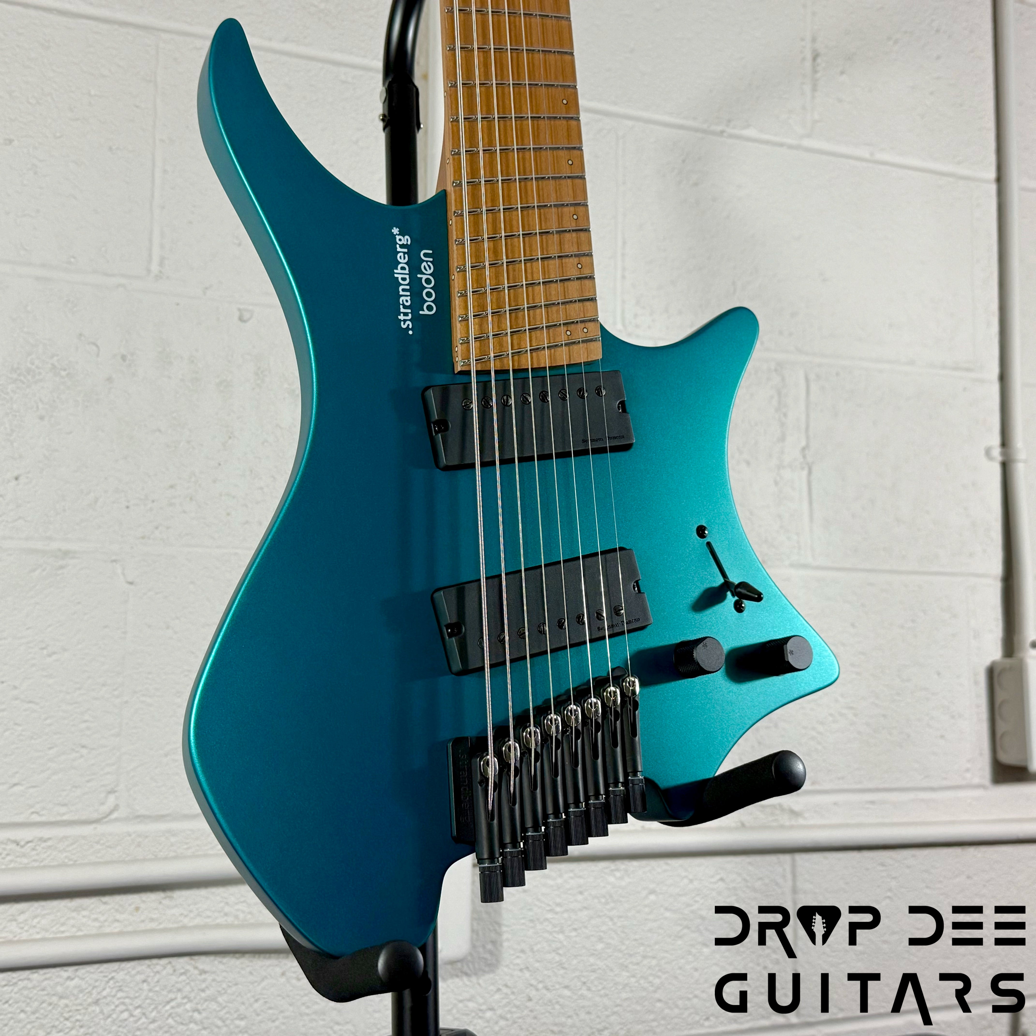 Strandberg Boden Standard N2.8 8-String Multiscale Headless Electric Guitar w/ Bag - Transformative Teal Metallic