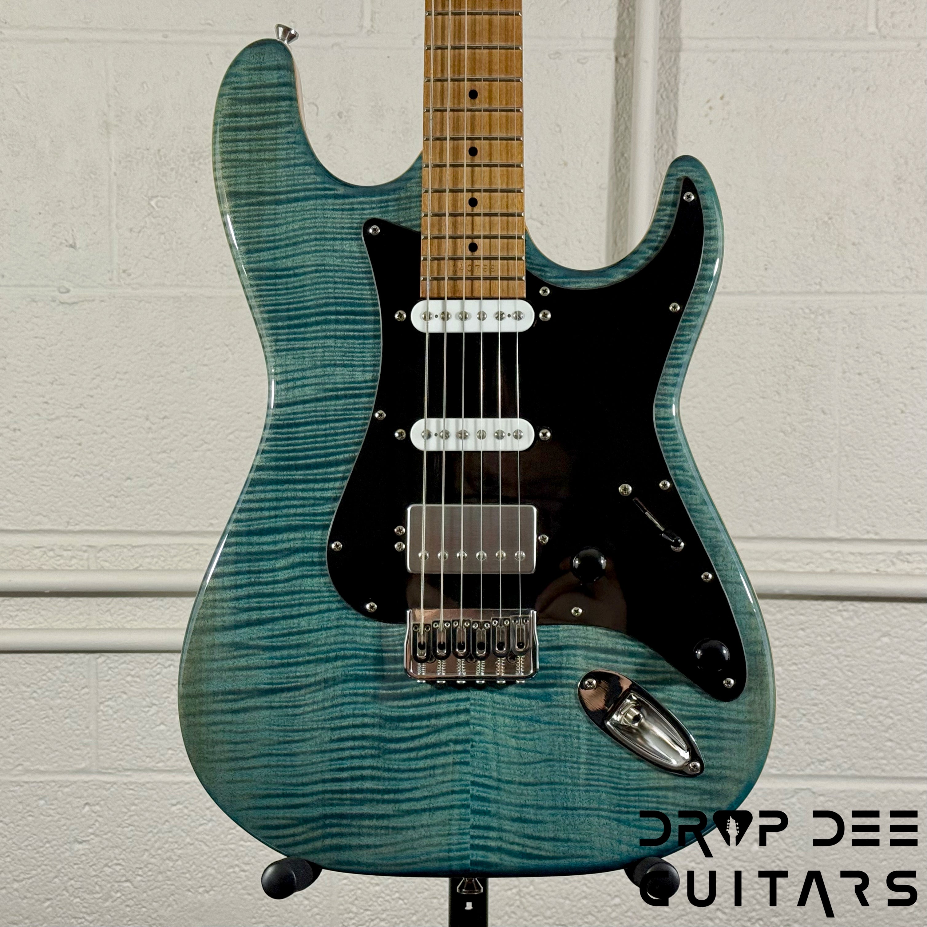 Kiesel Delos HSS Electric Guitar w/ Bag - Trans Blue