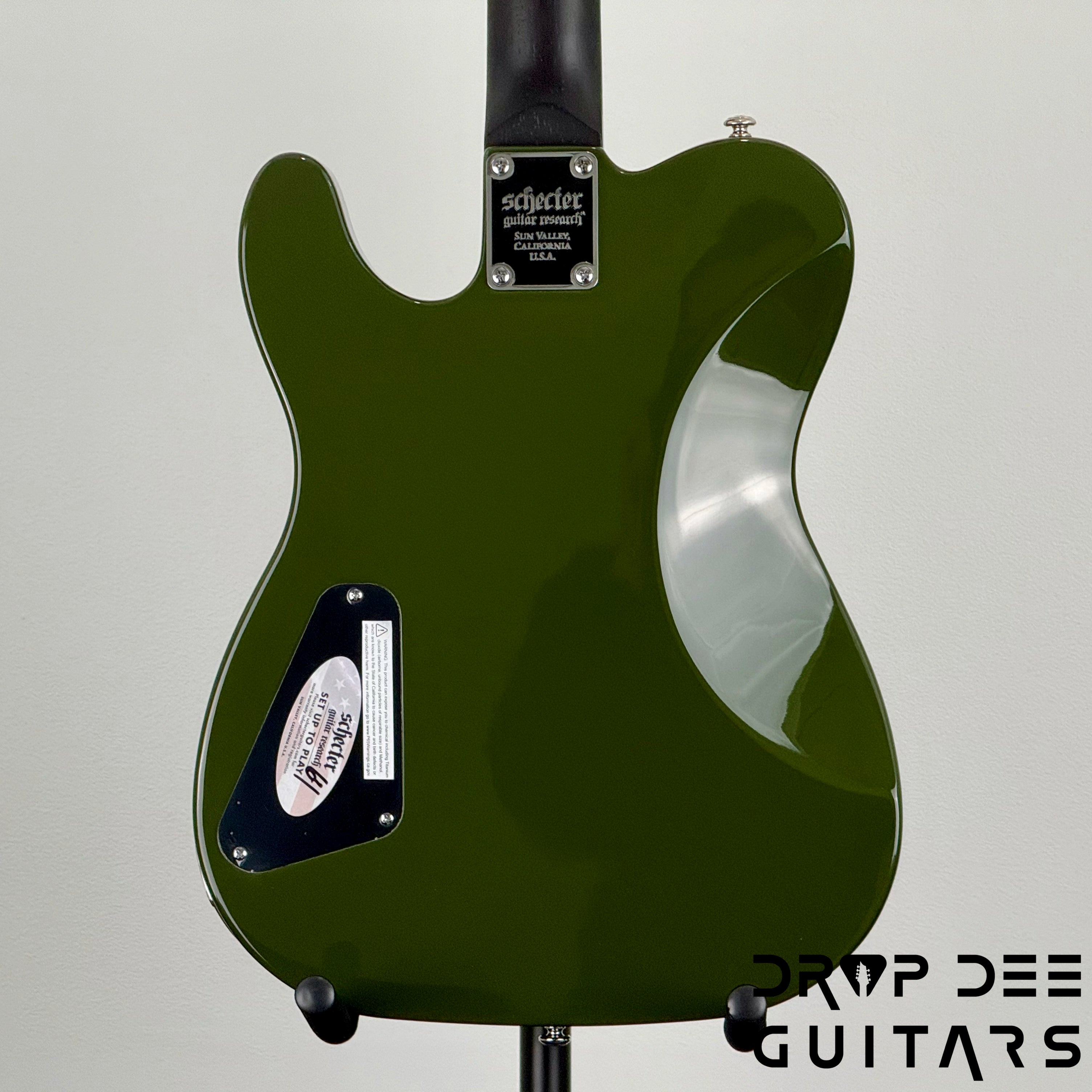 Schecter Diamond Series Jack Fowler PT Electric Guitar - Drab Green
