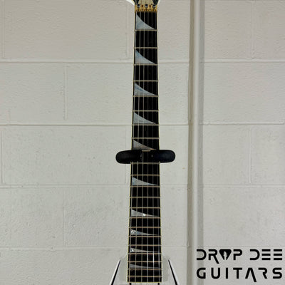 Jackson USA Custom Shop Special Edition Rhoads Electric Guitar w/ Case - Snow White w/ Black Vintage Pinstripes, Nitro-Tour Heavy Relic