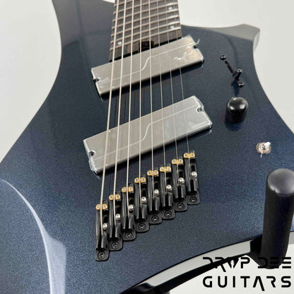 Ibanez Alpha A528 Multiscale 8-String Electric Guitar w/ Bag - Iron Pewter